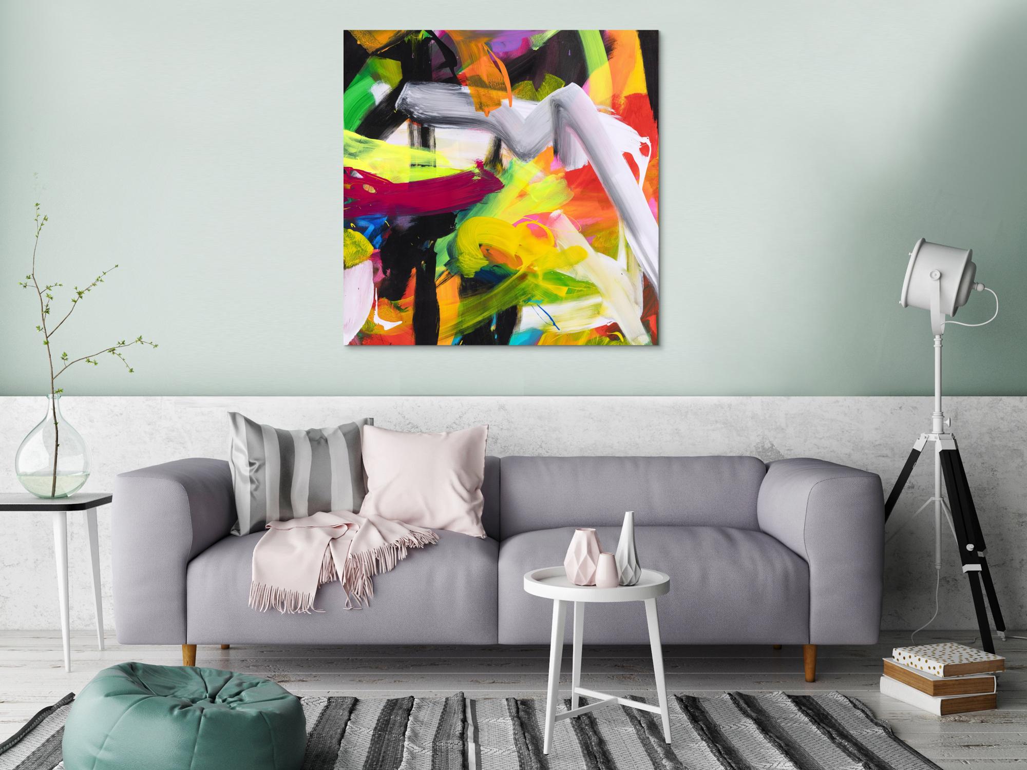 Abstraktes Bild auf Leinwand