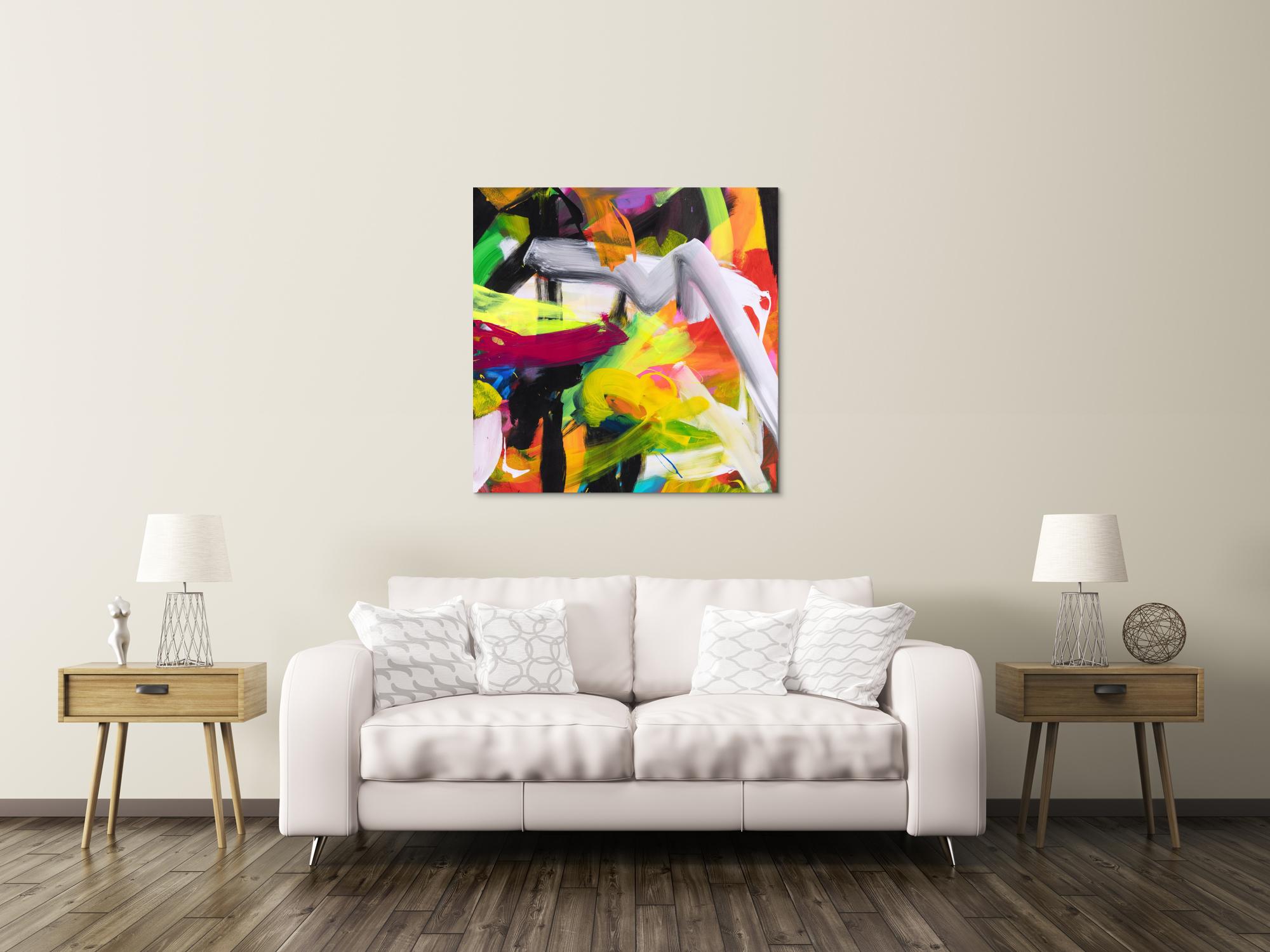 Abstraktes Bild auf Leinwand