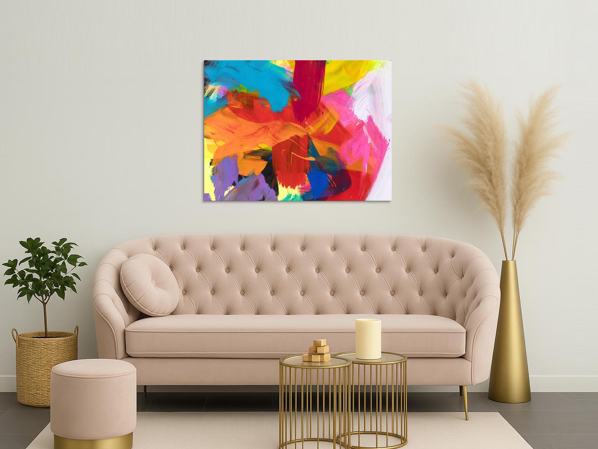 Abstraktes Bild auf Leinwand