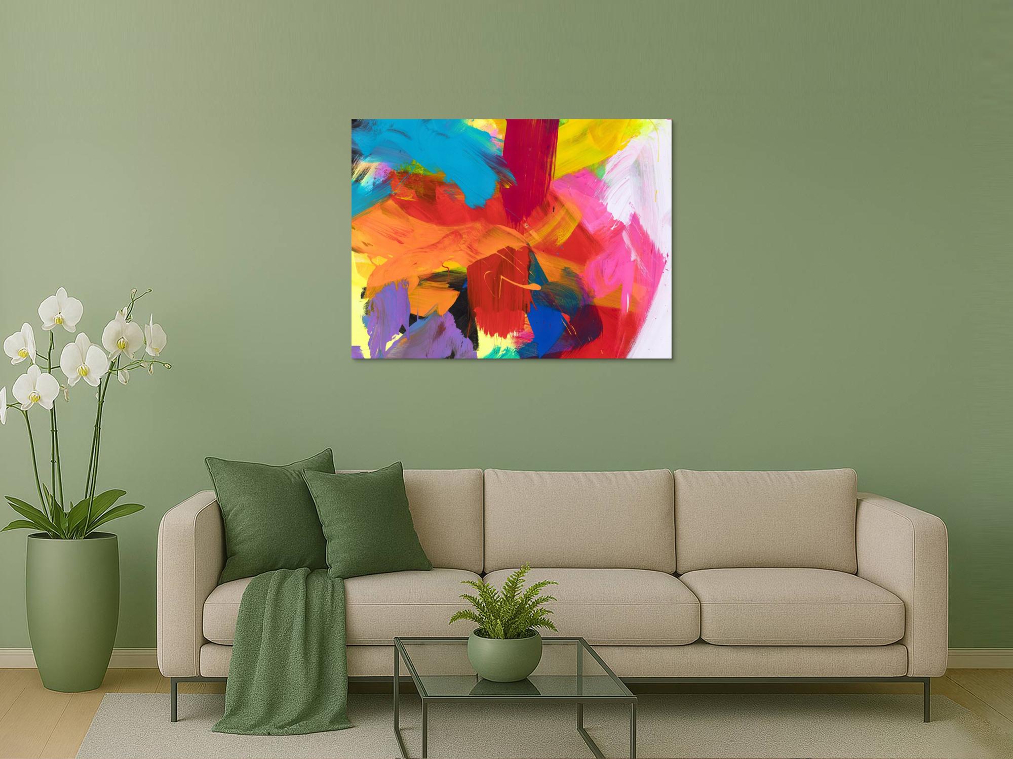 Abstraktes Bild auf Leinwand