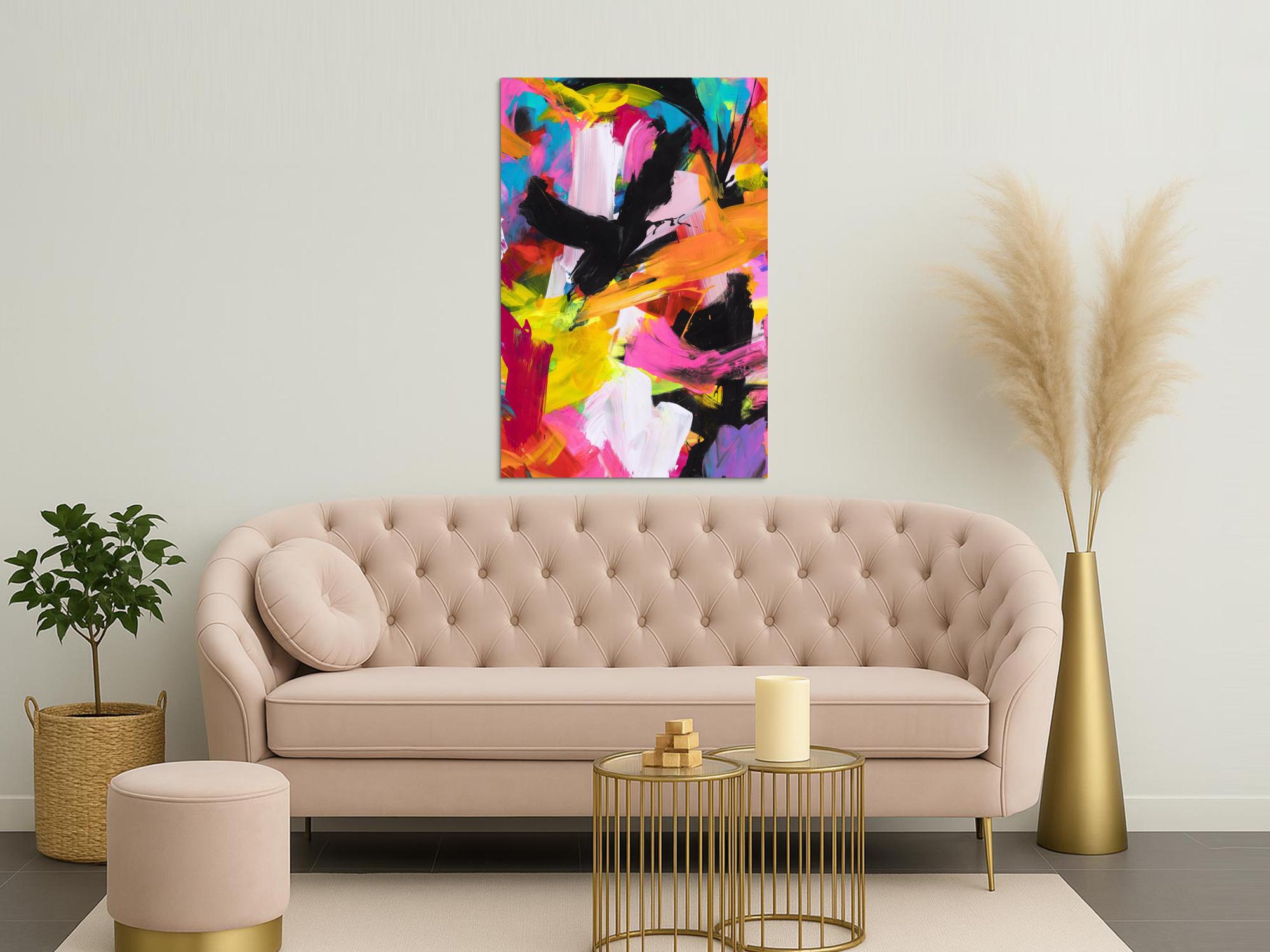 Abstraktes Bild auf Leinwand