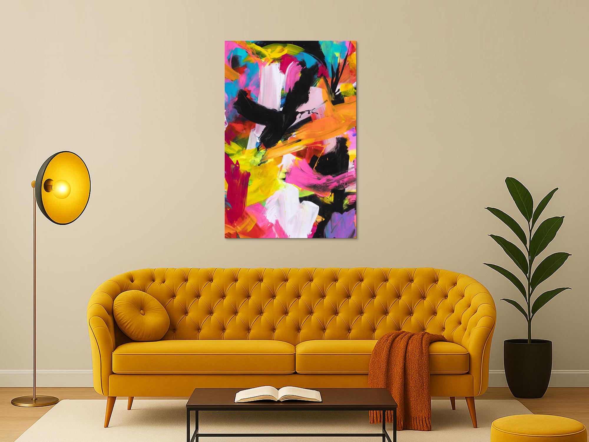 Abstraktes Bild auf Leinwand