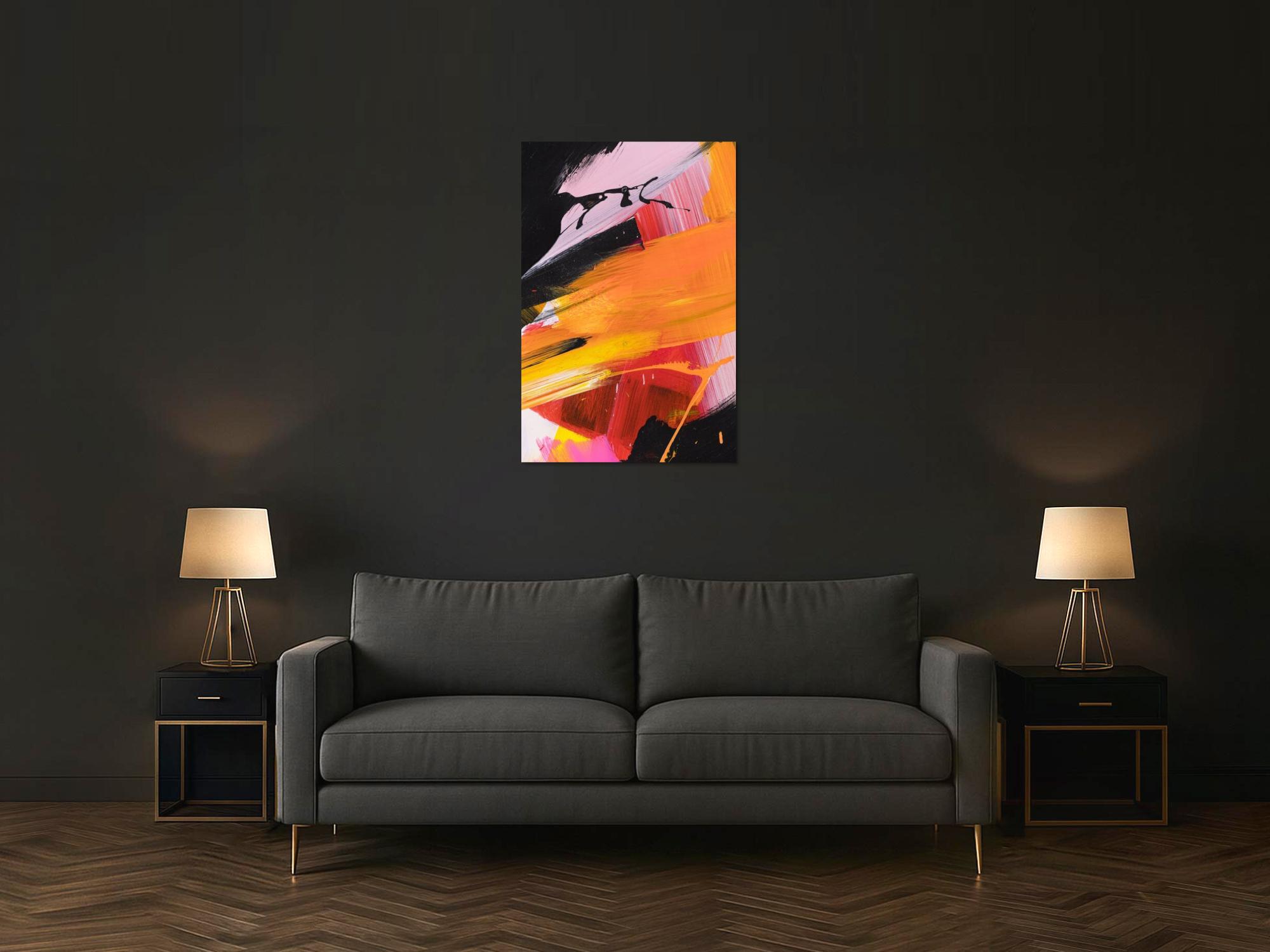 Abstraktes Bild auf Leinwand