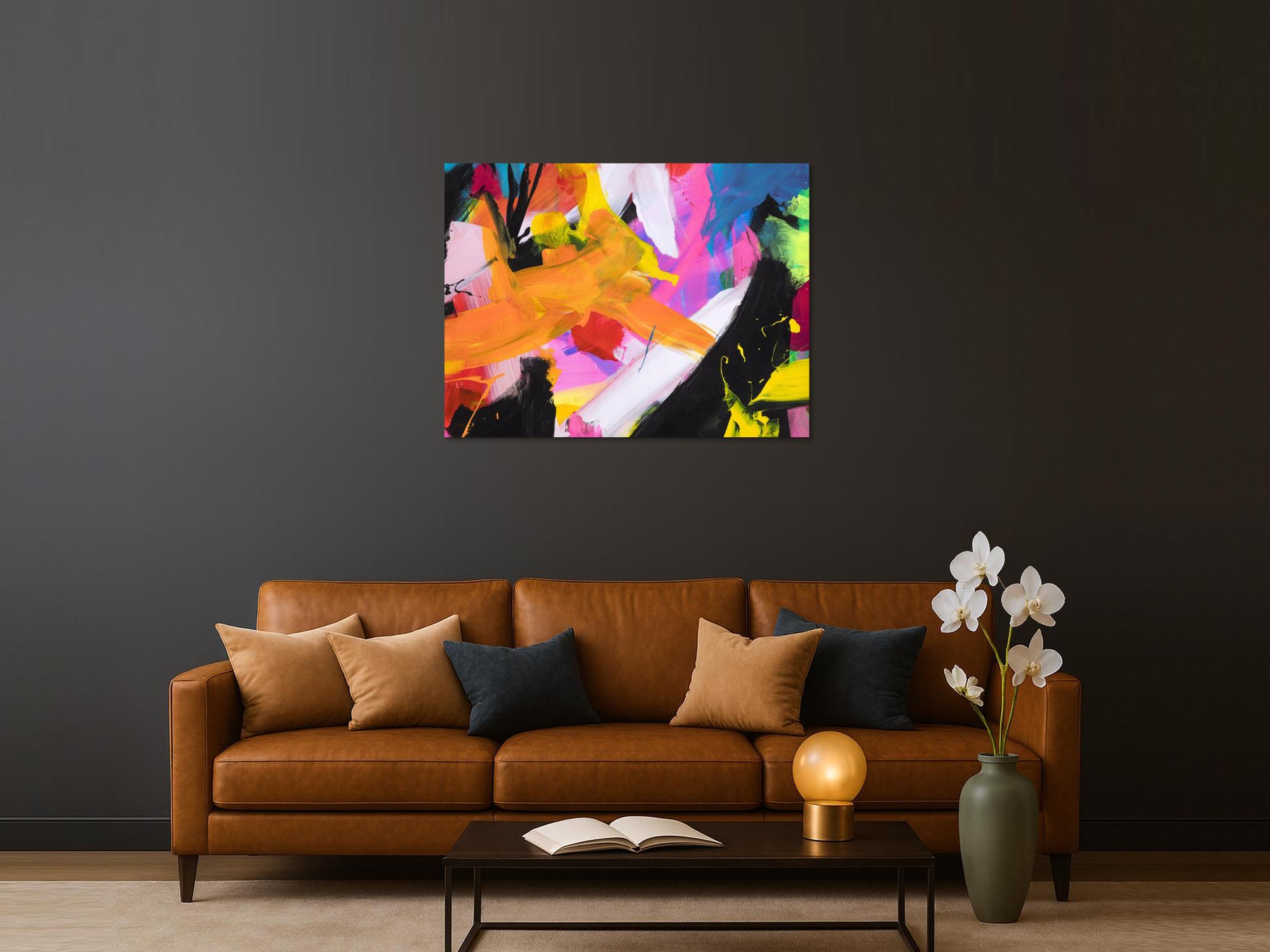 Abstraktes Bild auf Leinwand