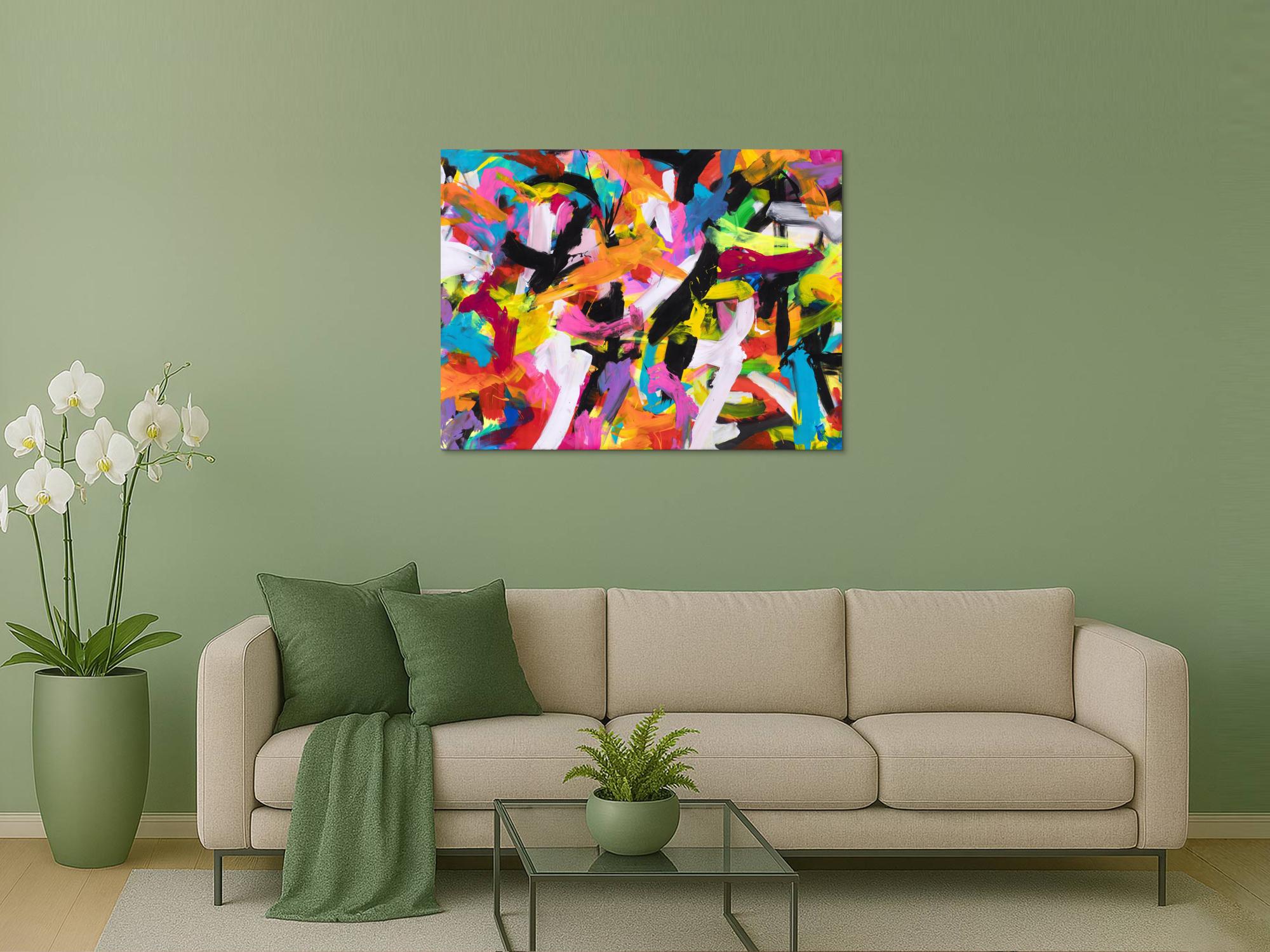 Abstraktes Bild auf Leinwand