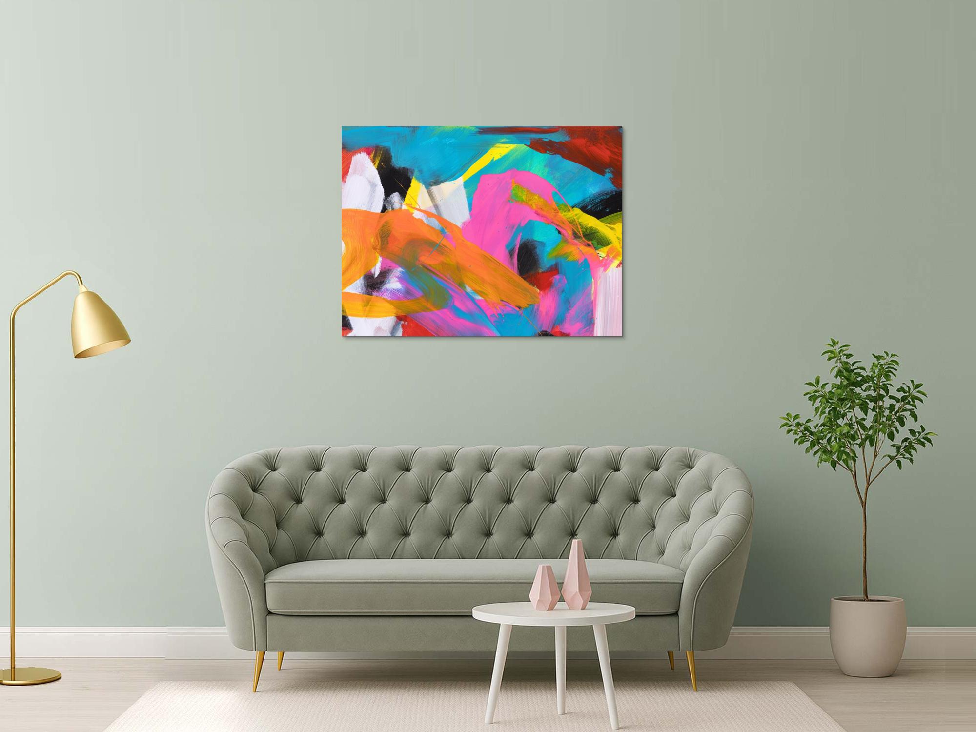Abstraktes Bild auf Leinwand