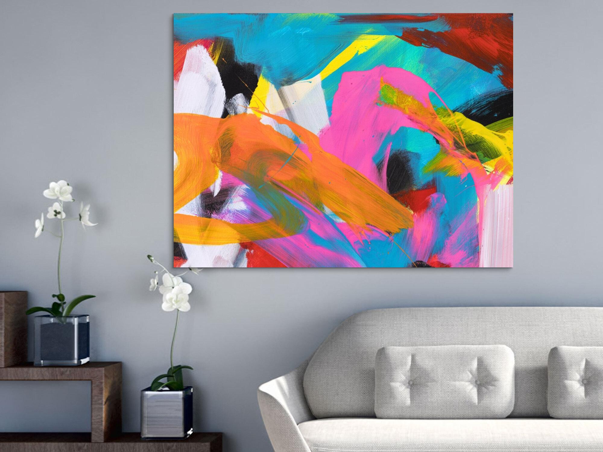 Abstraktes Bild auf Leinwand