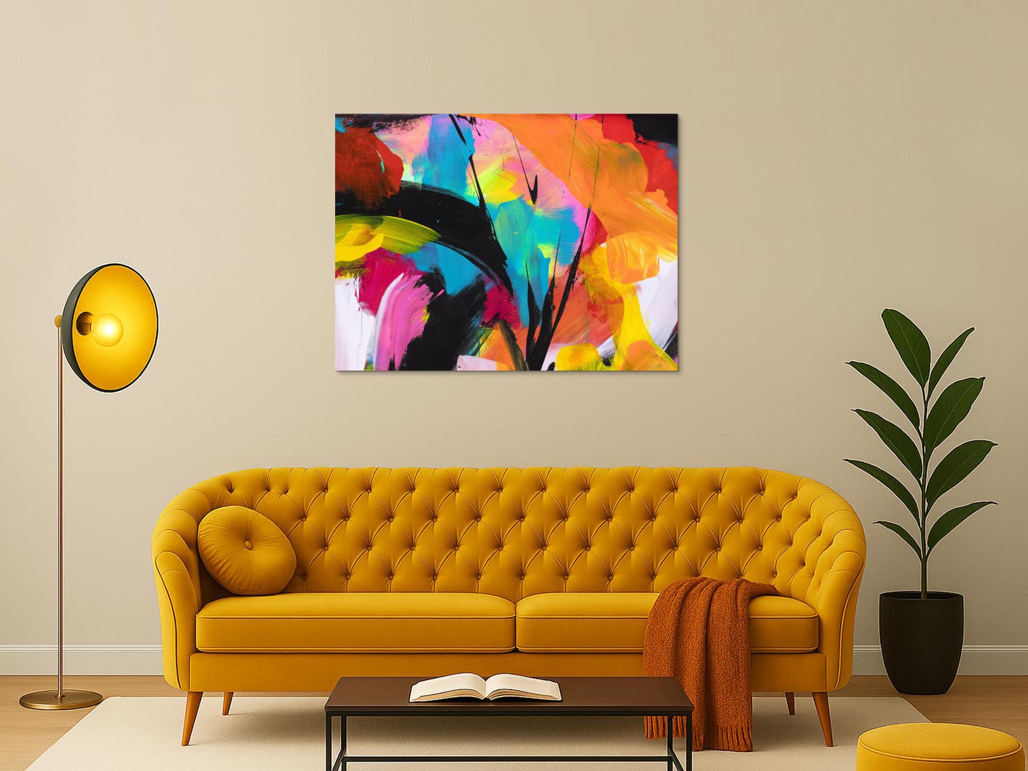 Abstraktes Bild auf Leinwand