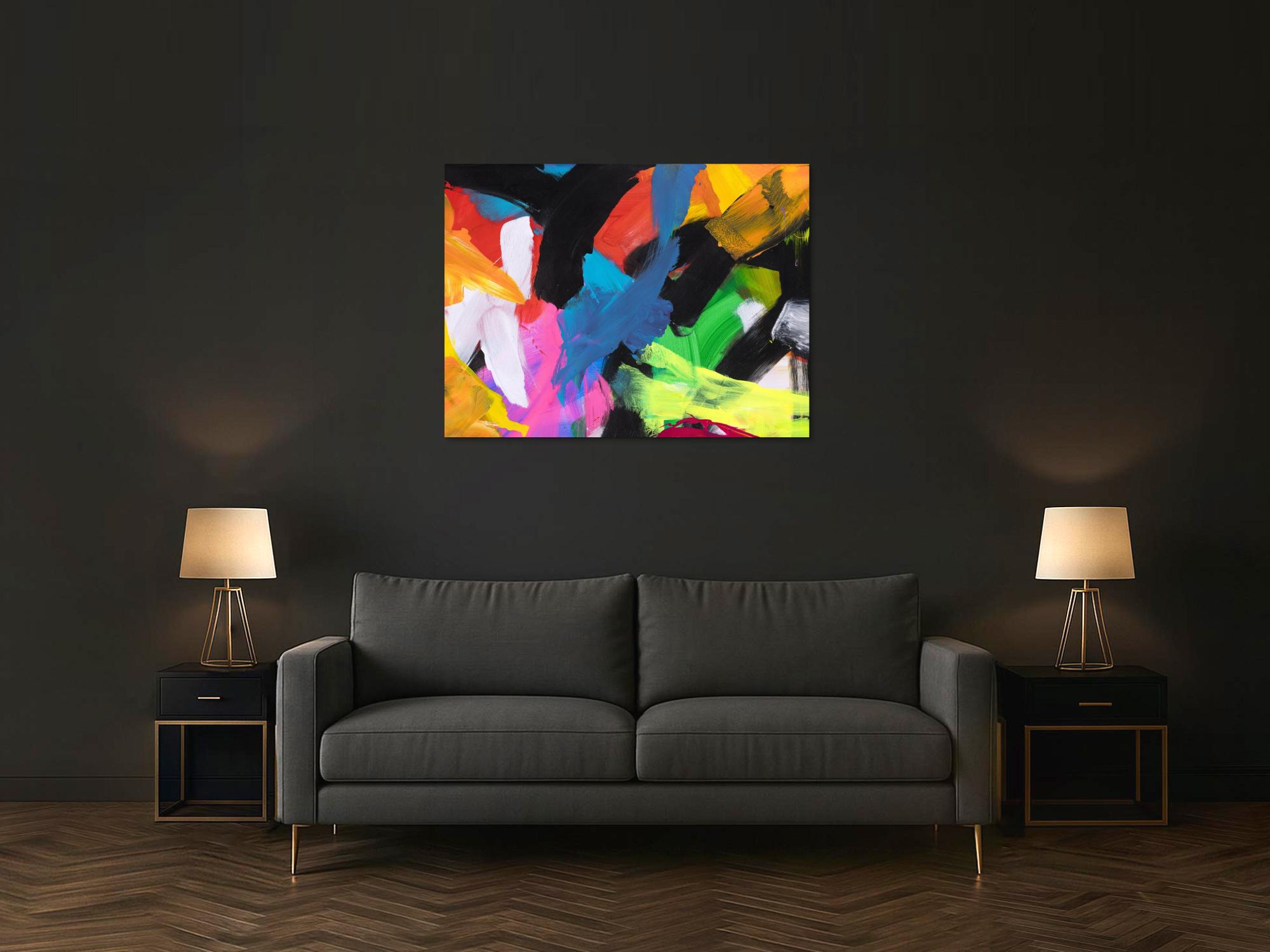 Abstraktes Bild auf Leinwand