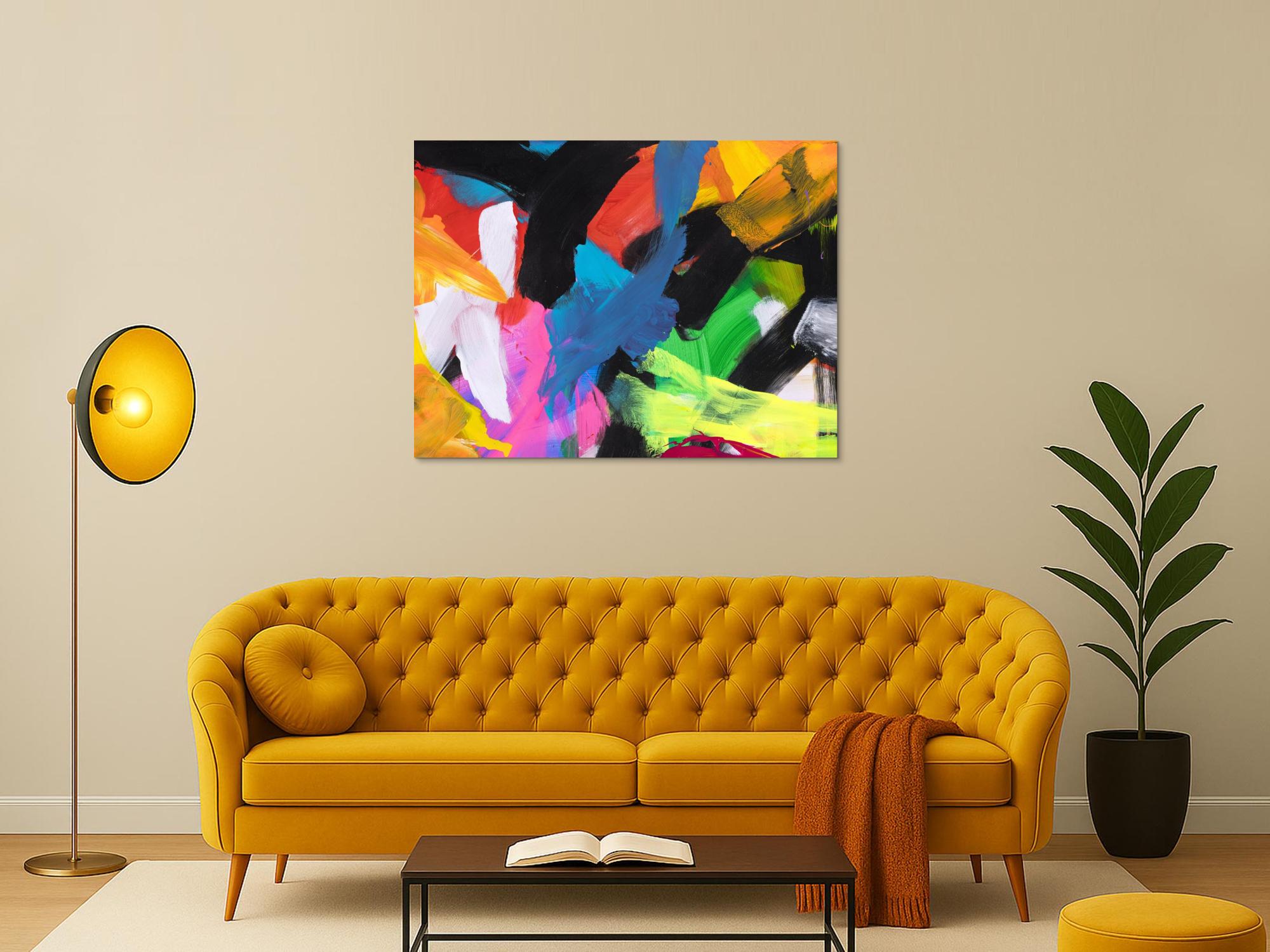 Abstraktes Bild auf Leinwand