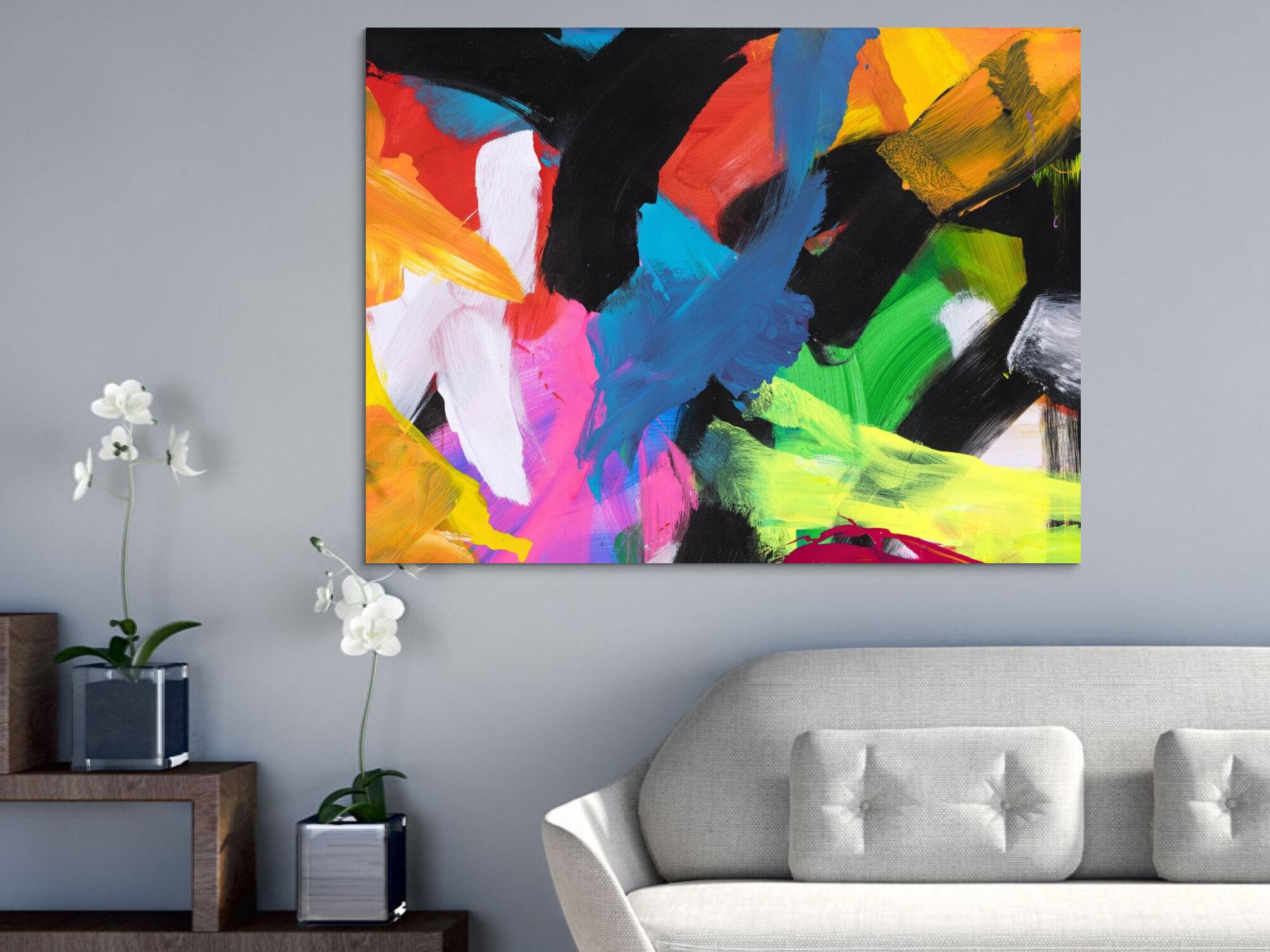 Abstraktes Bild auf Leinwand