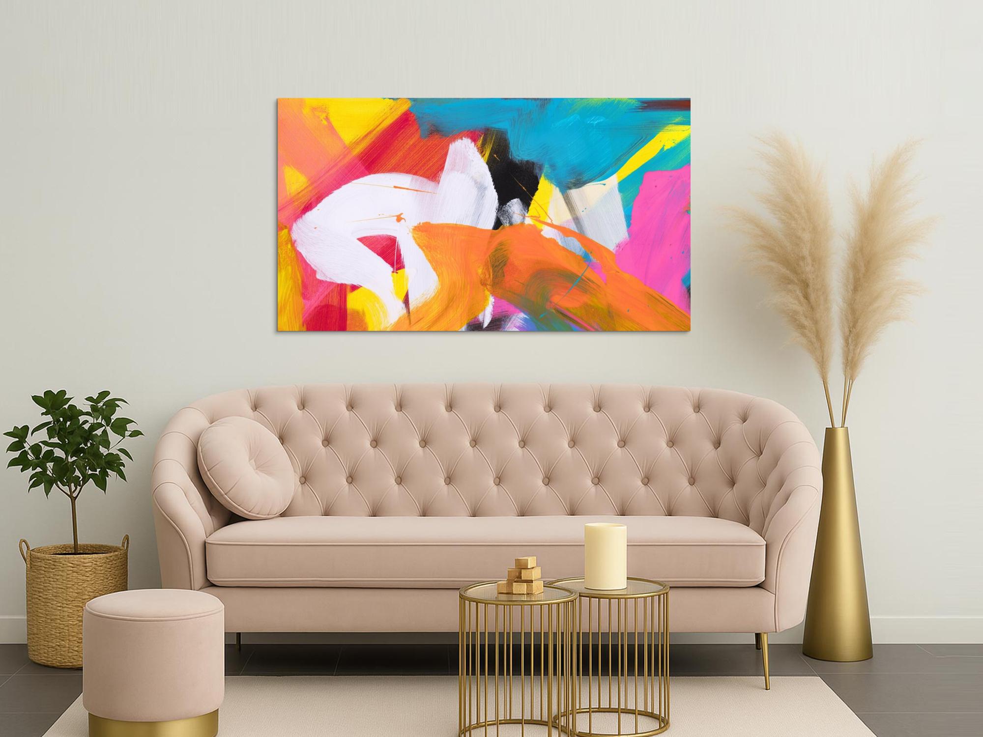 Abstraktes Bild auf Leinwand