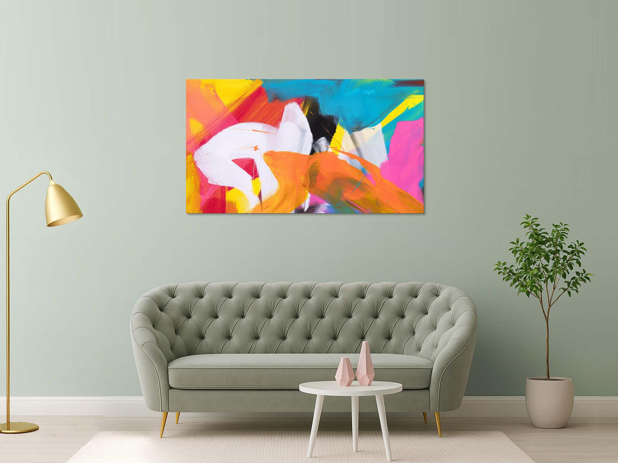 Abstraktes Bild auf Leinwand