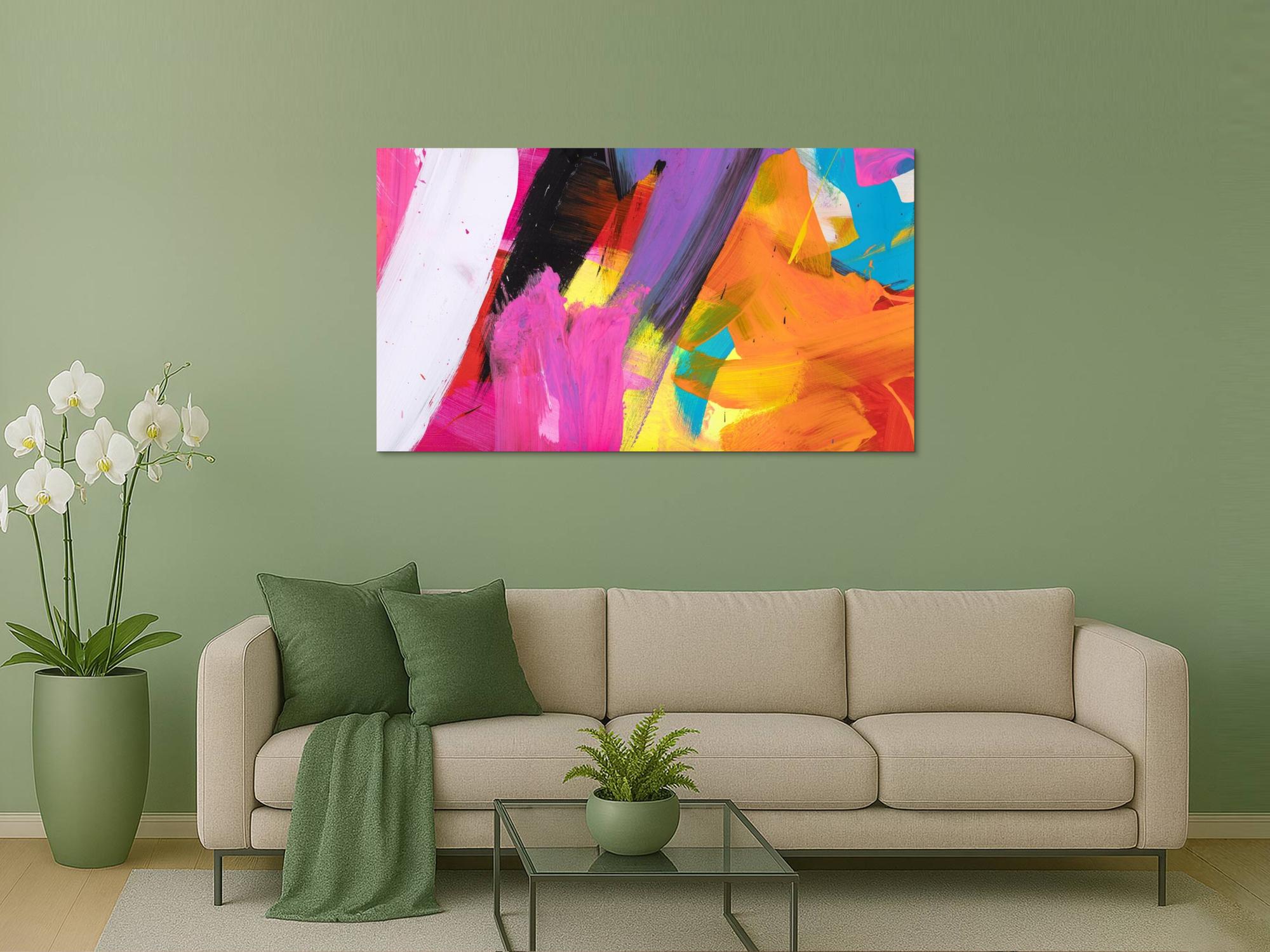 Abstraktes Bild auf Leinwand