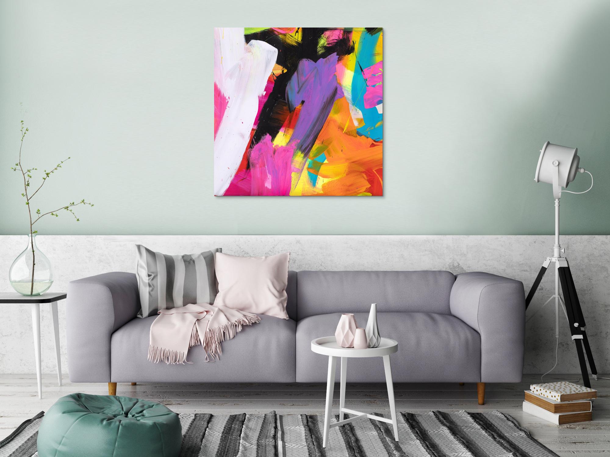 Abstraktes Bild auf Leinwand