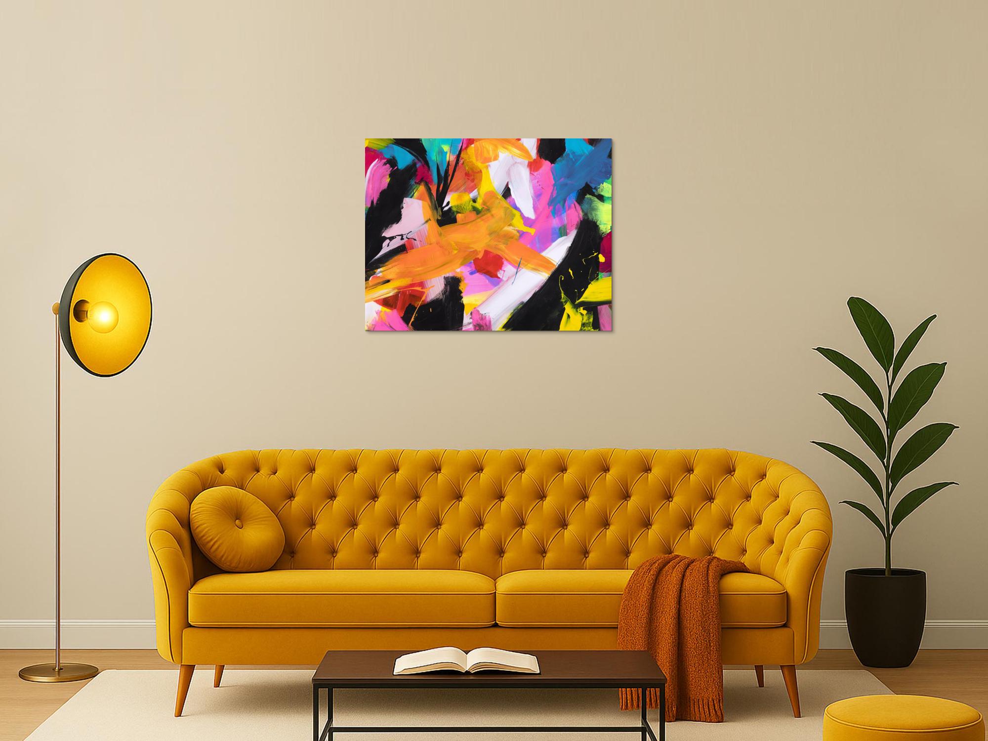 Abstraktes Bild auf Leinwand