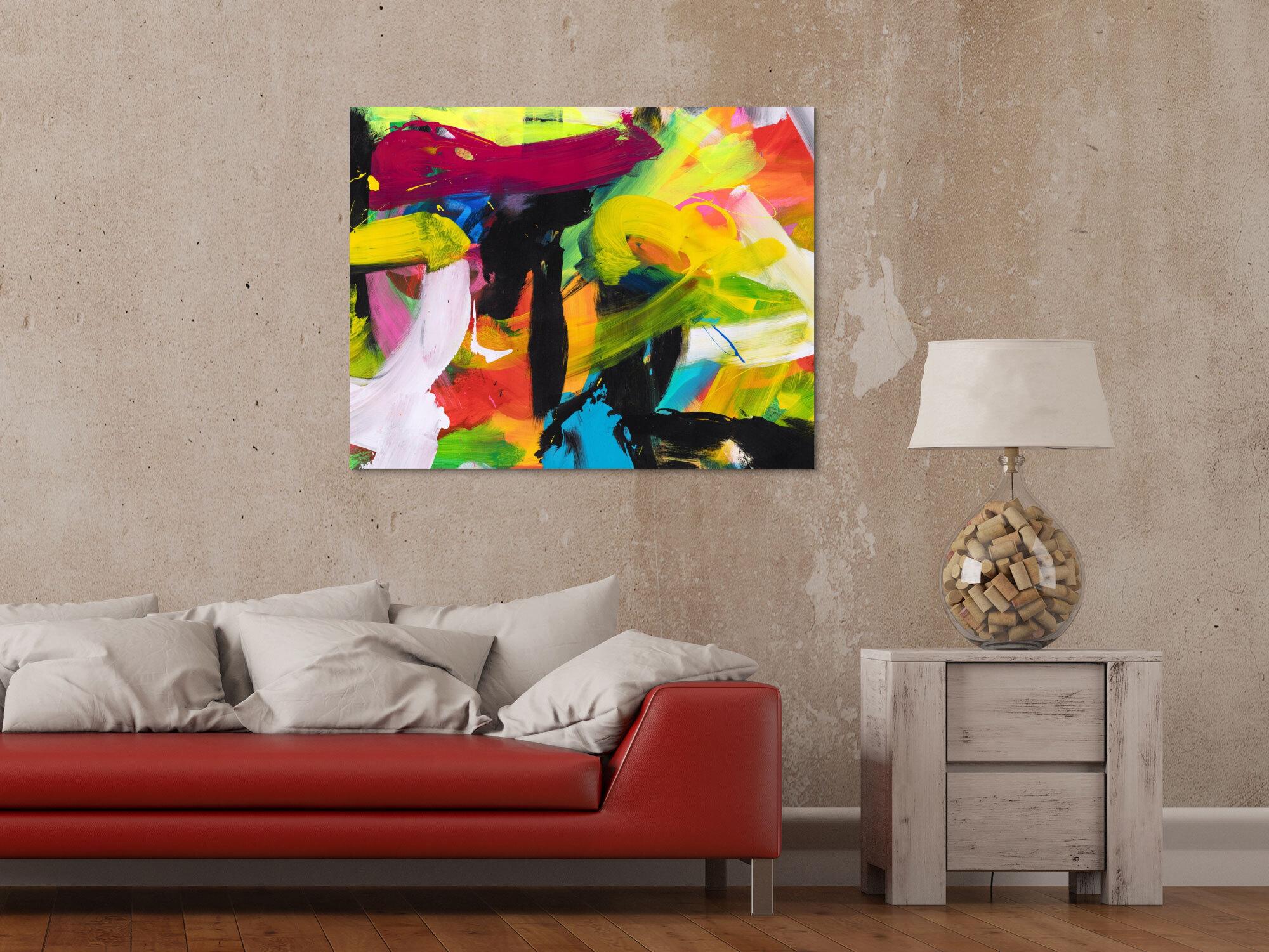 Abstraktes Bild auf Leinwand