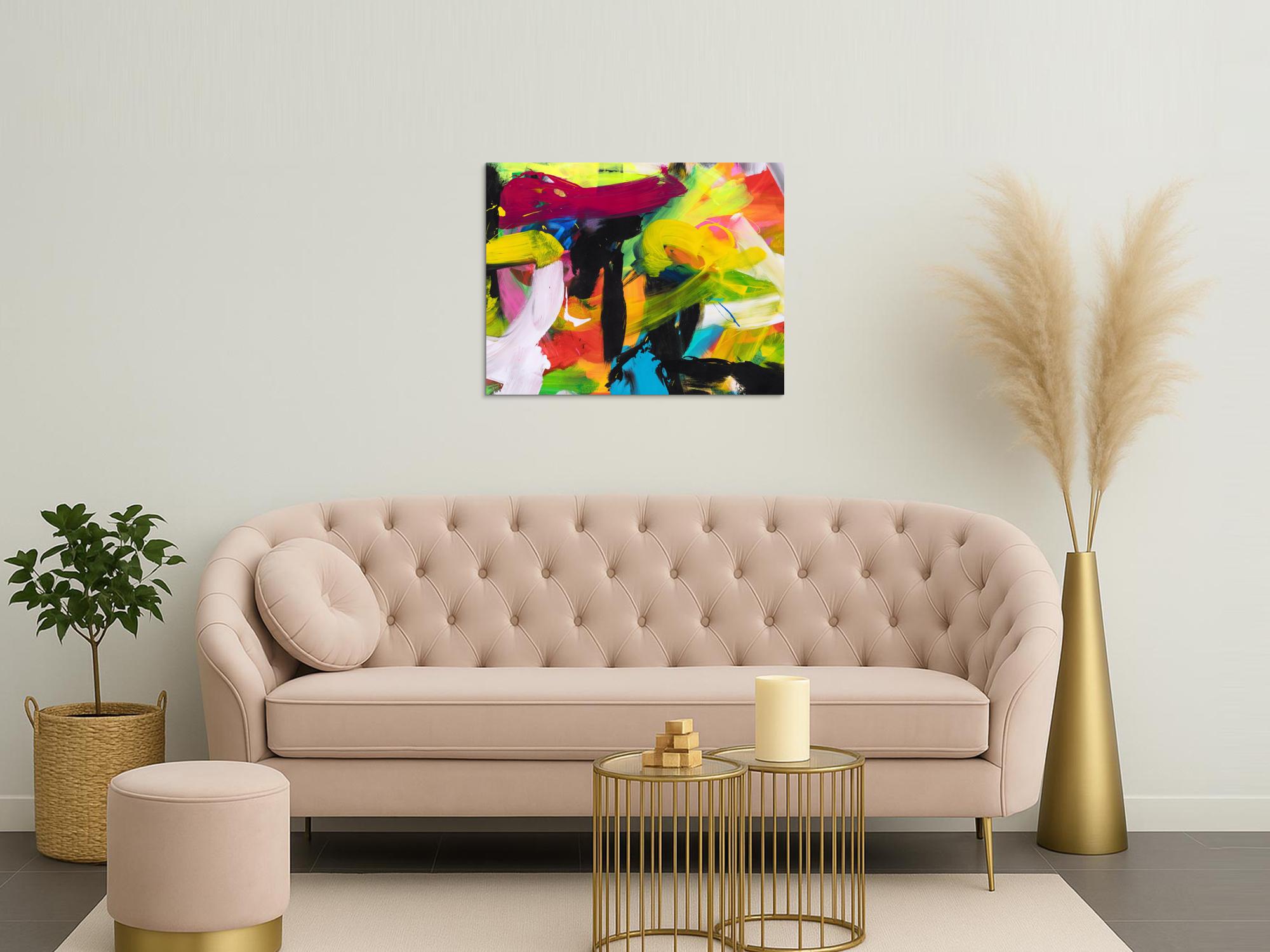 Abstraktes Bild auf Leinwand