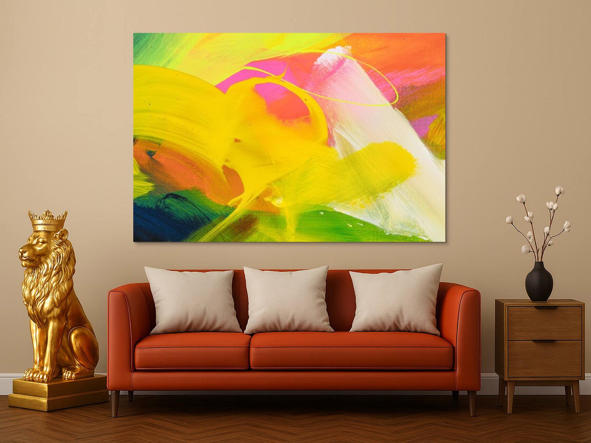 Abstraktes Bild auf Leinwand