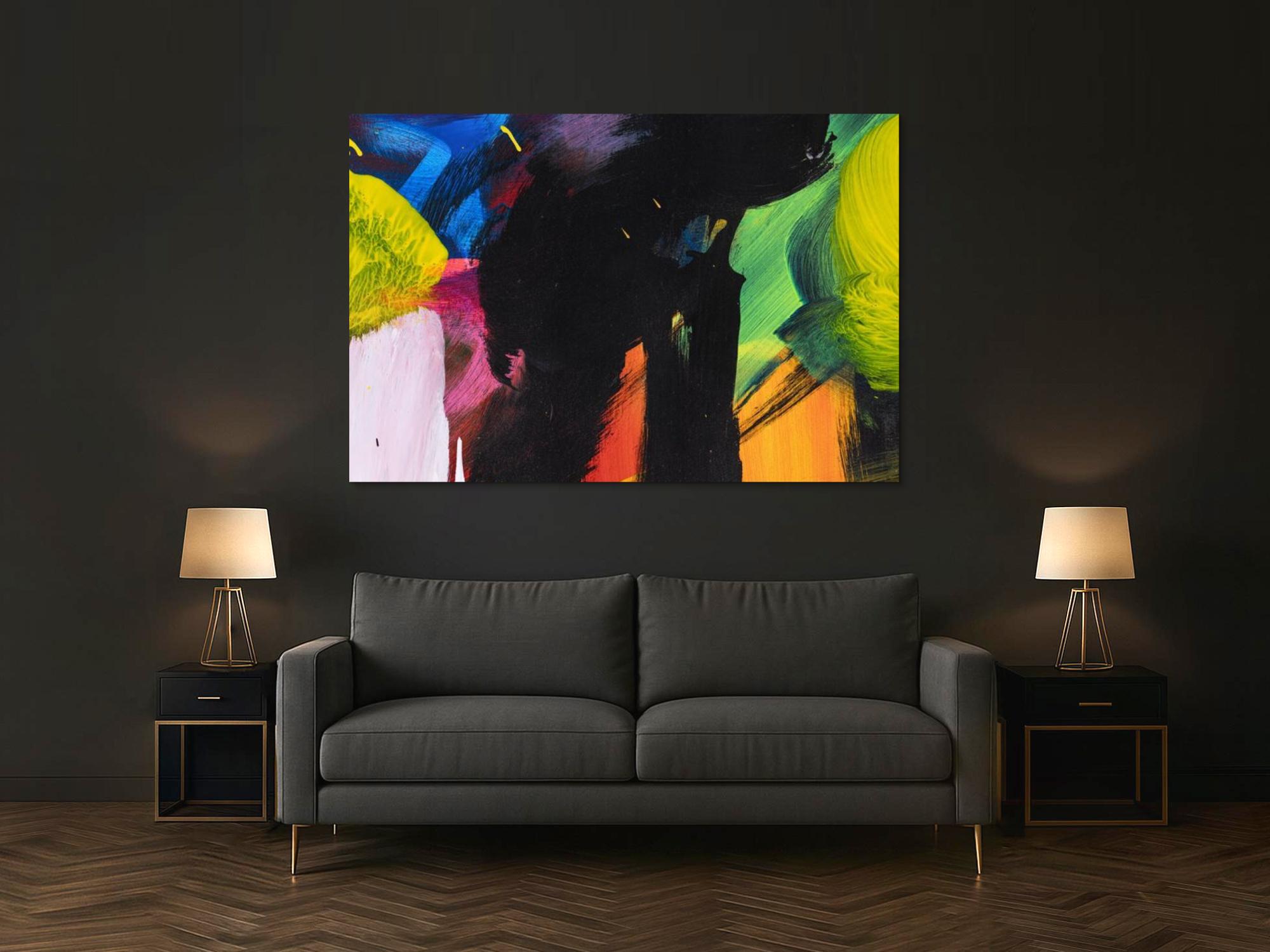 Abstraktes Bild auf Leinwand