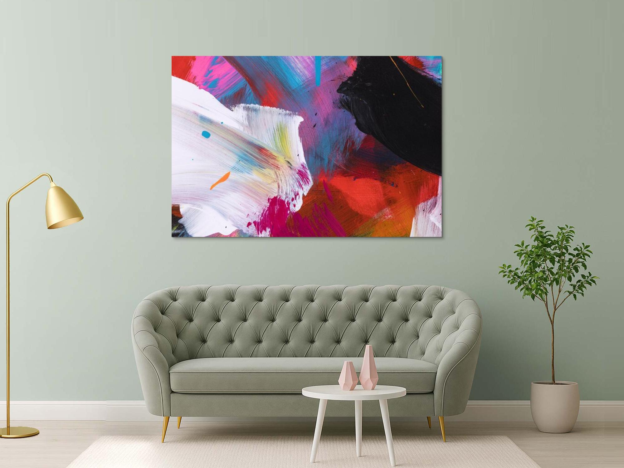 Abstraktes Bild auf Leinwand