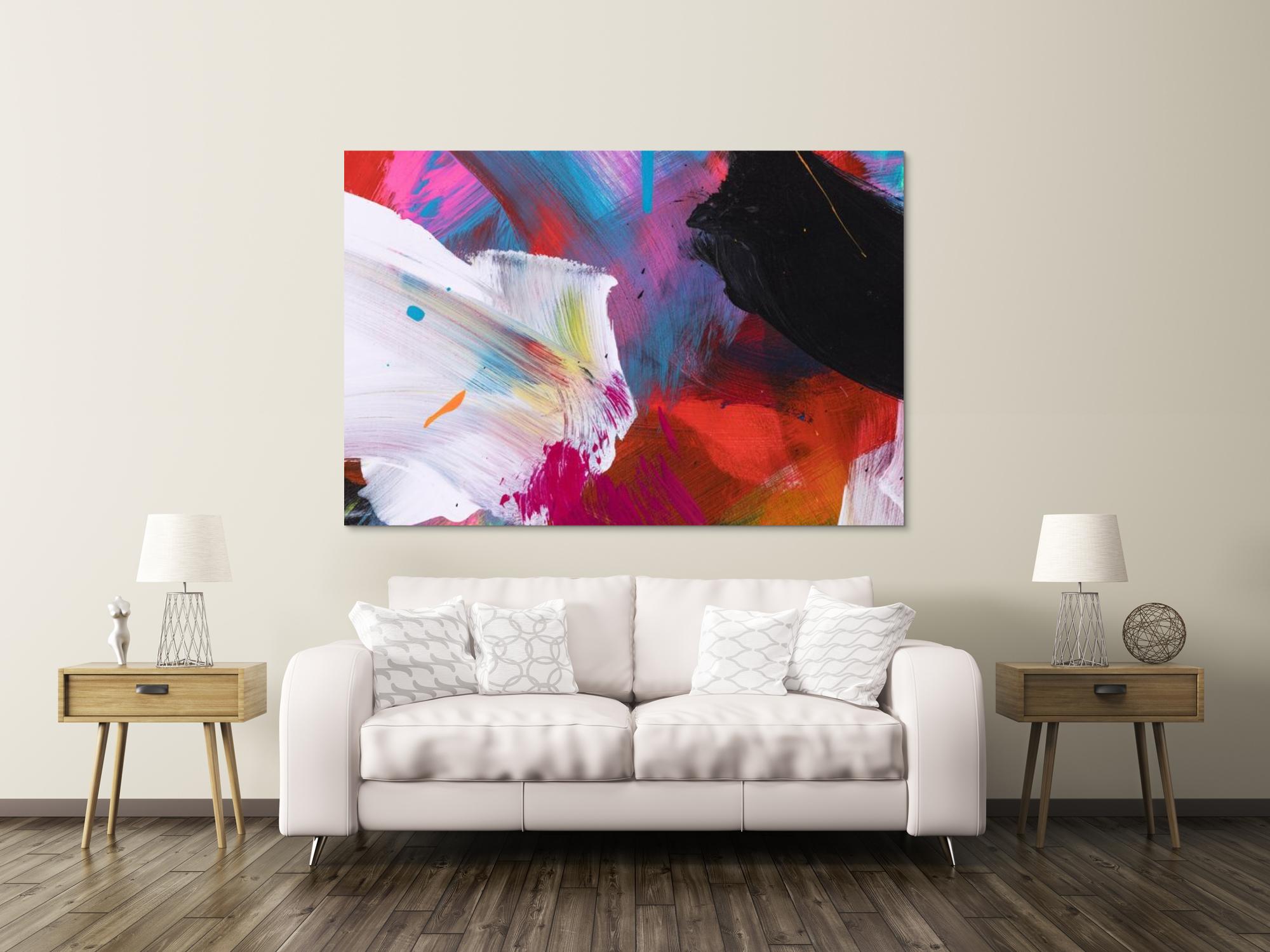 Abstraktes Bild auf Leinwand