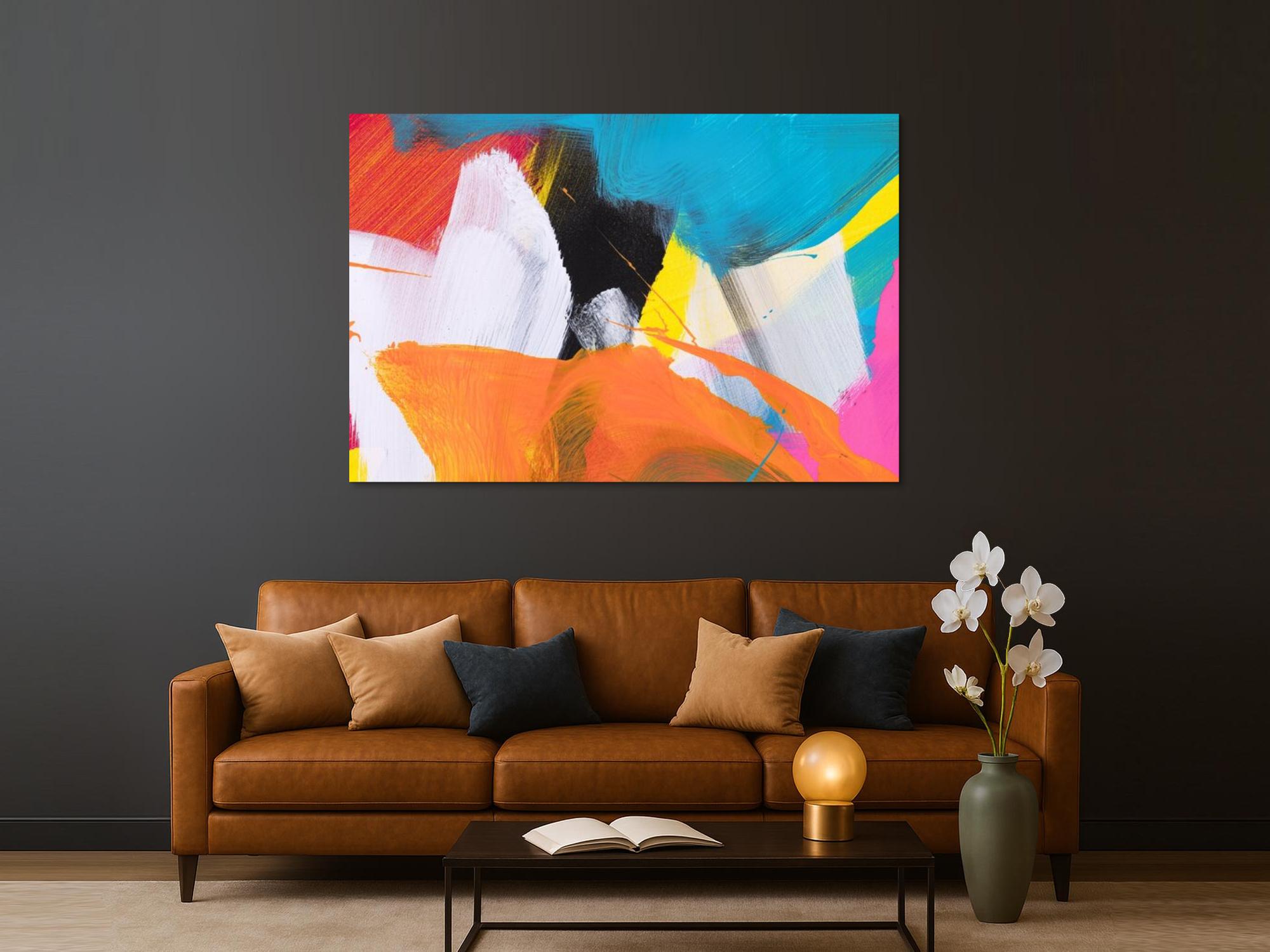 Abstraktes Bild auf Leinwand