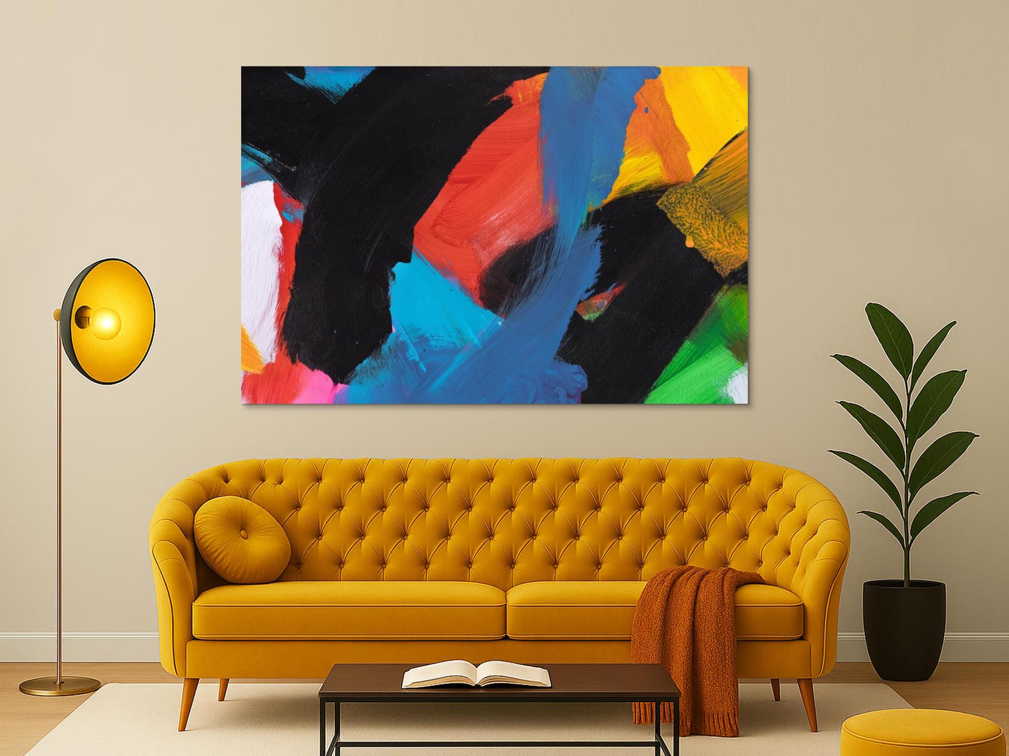 Abstraktes Bild auf Leinwand