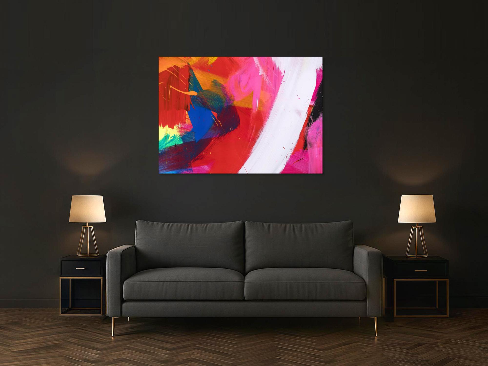 Abstraktes Bild auf Leinwand