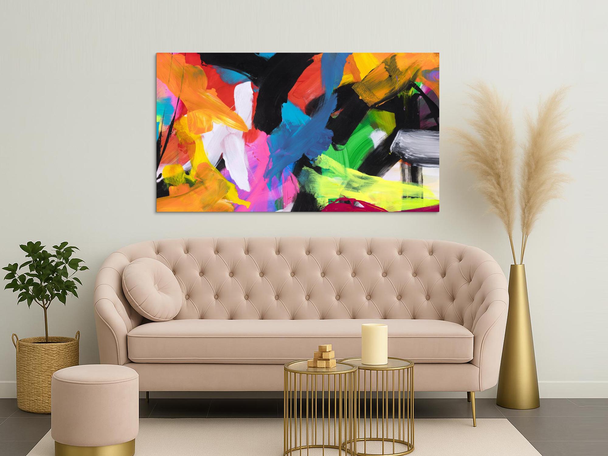 Abstraktes Bild auf Leinwand