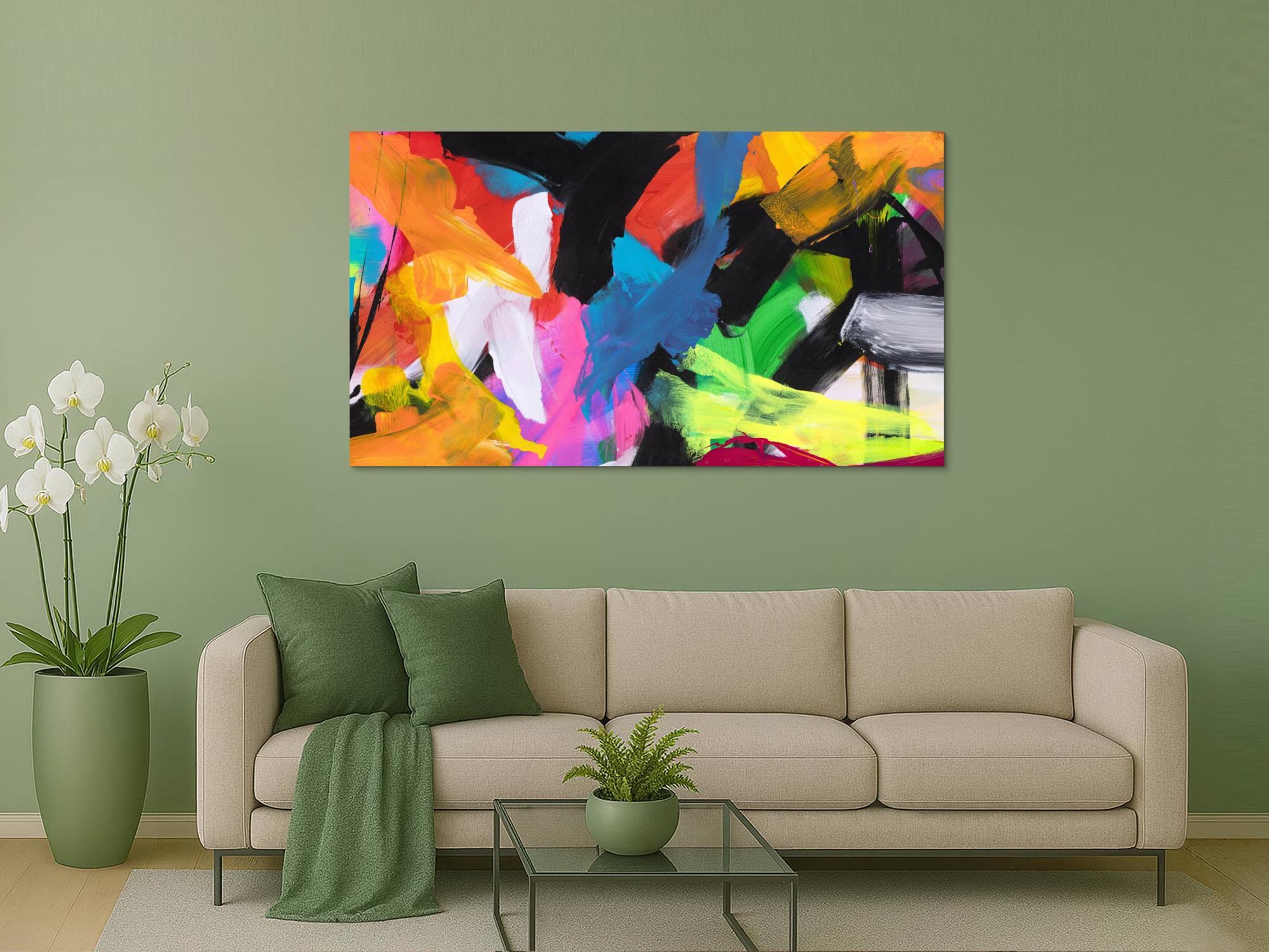 Abstraktes Bild auf Leinwand