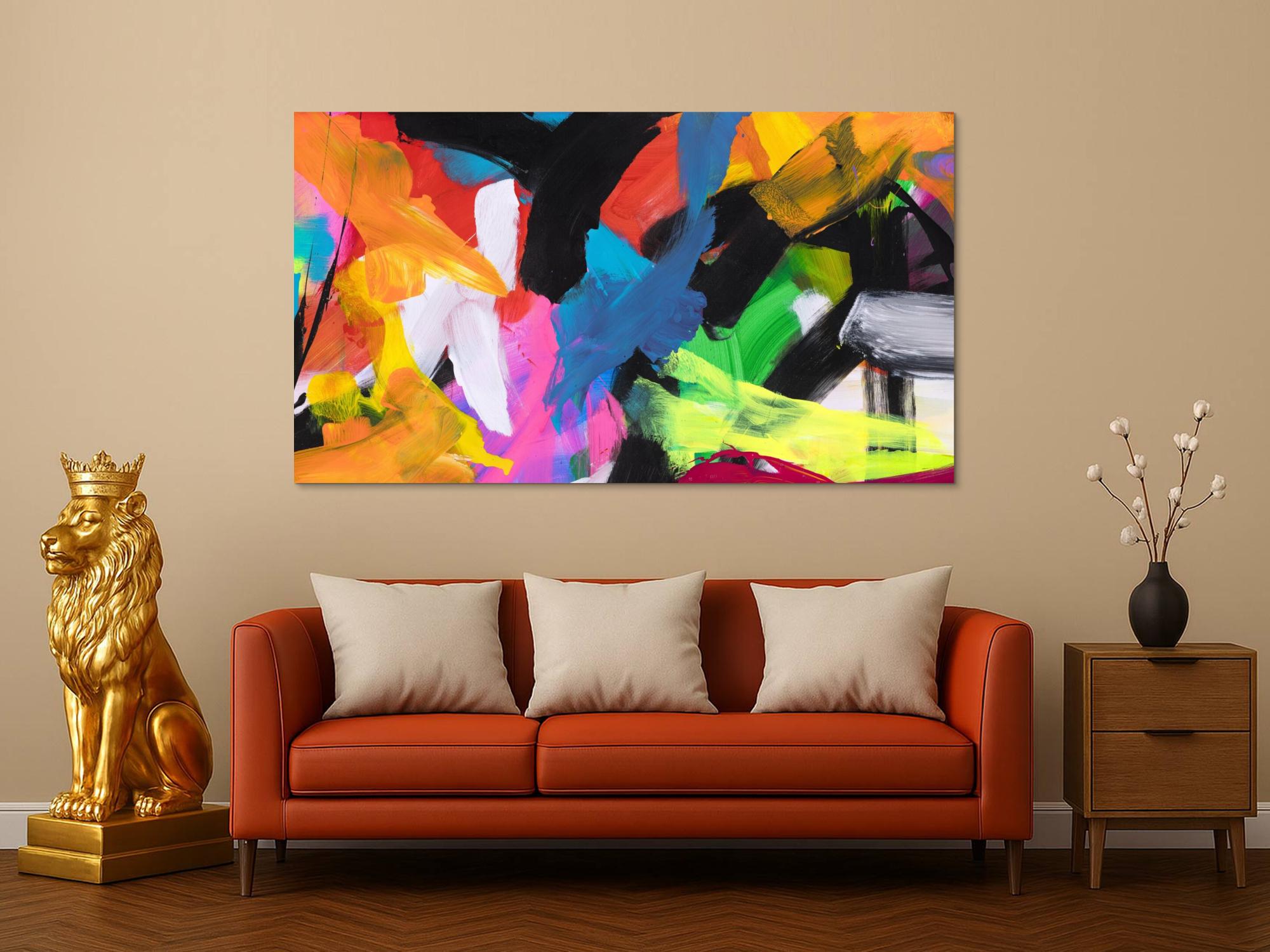 Abstraktes Bild auf Leinwand