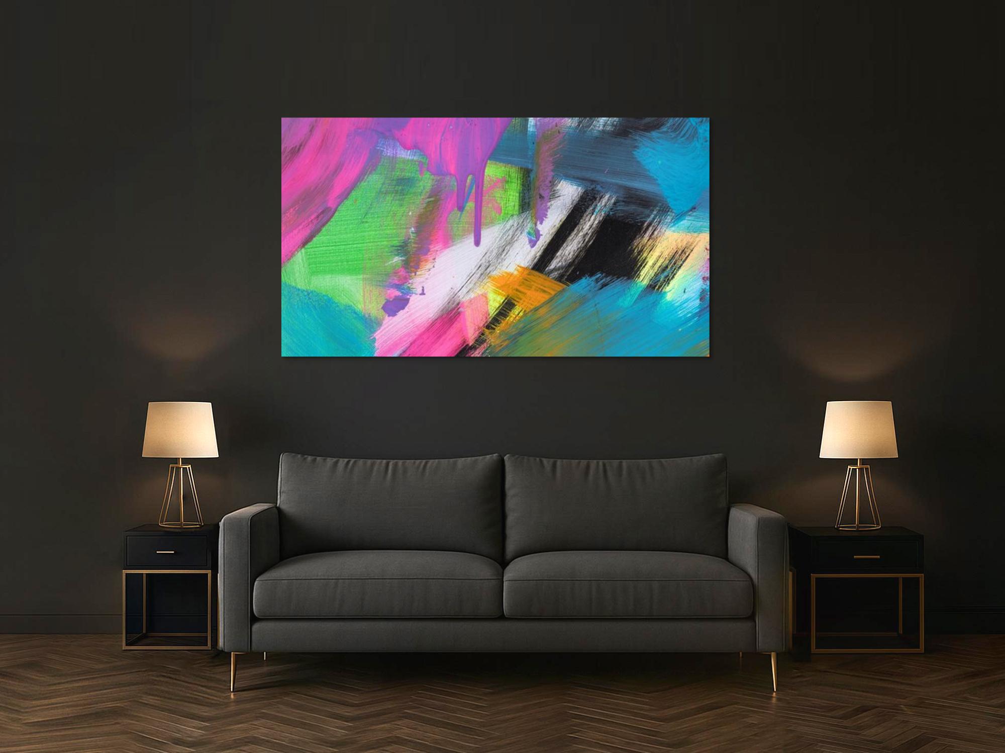 Abstraktes Bild auf Leinwand