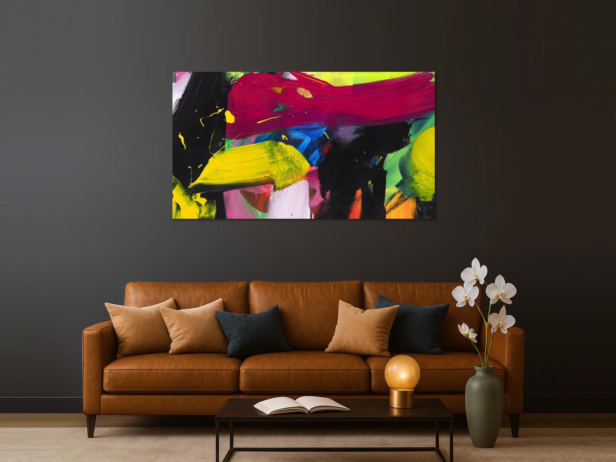 Abstraktes Bild auf Leinwand