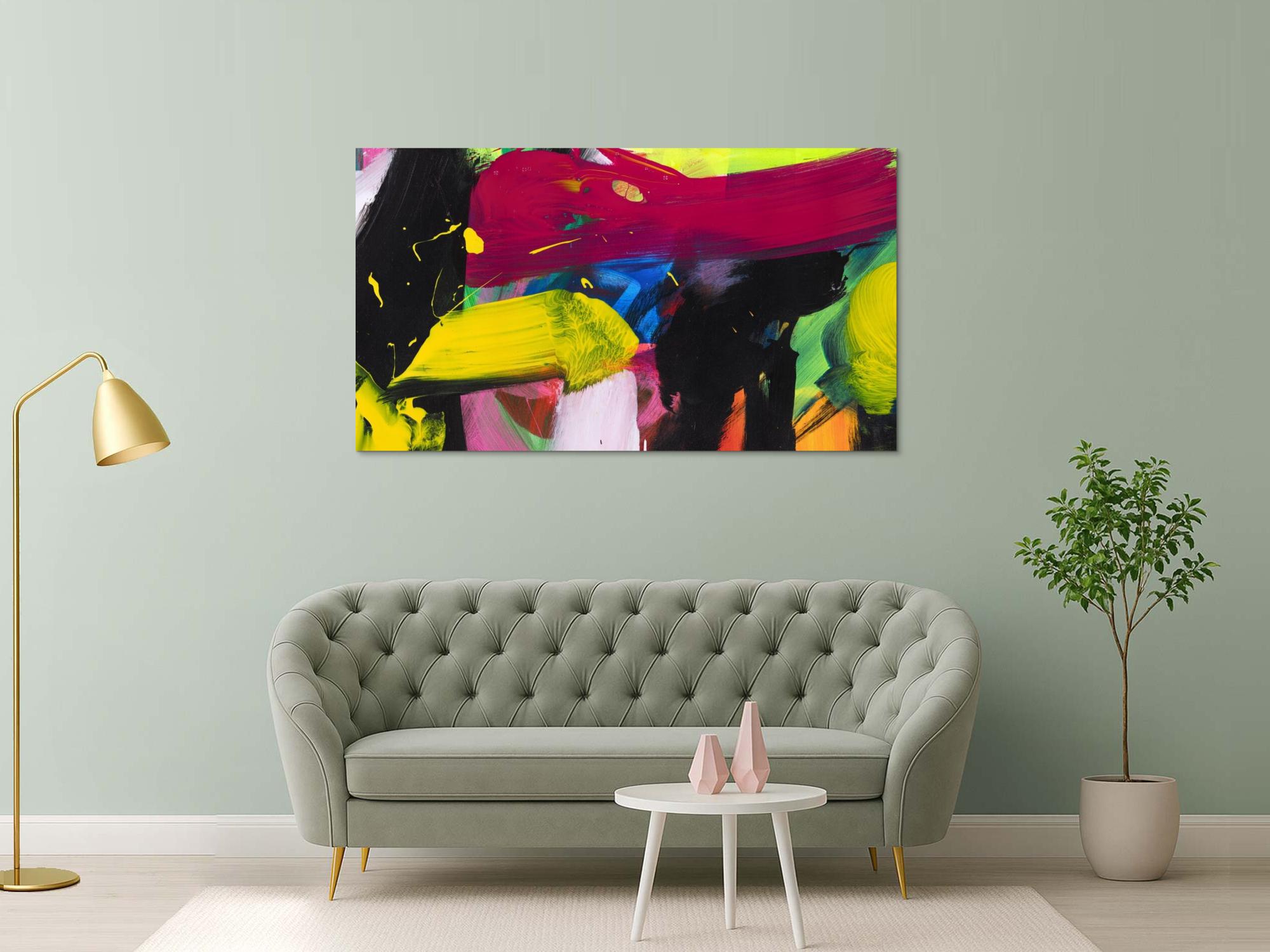 Abstraktes Bild auf Leinwand