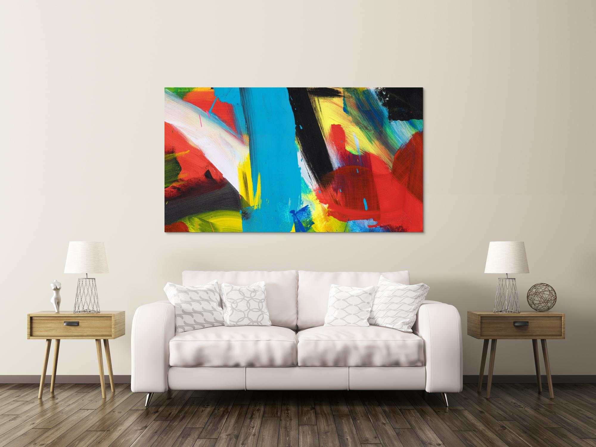 Abstraktes Bild auf Leinwand