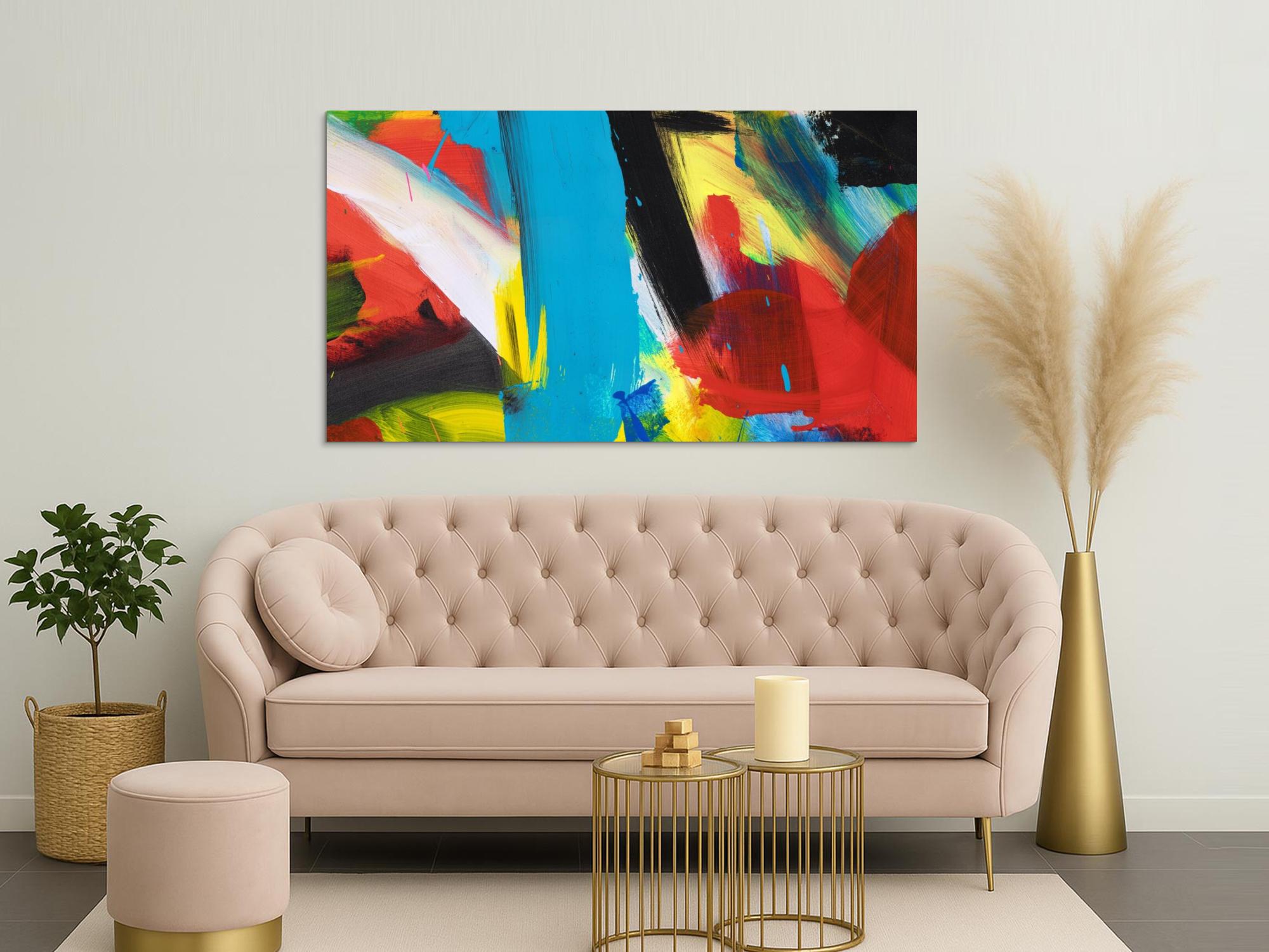 Abstraktes Bild auf Leinwand