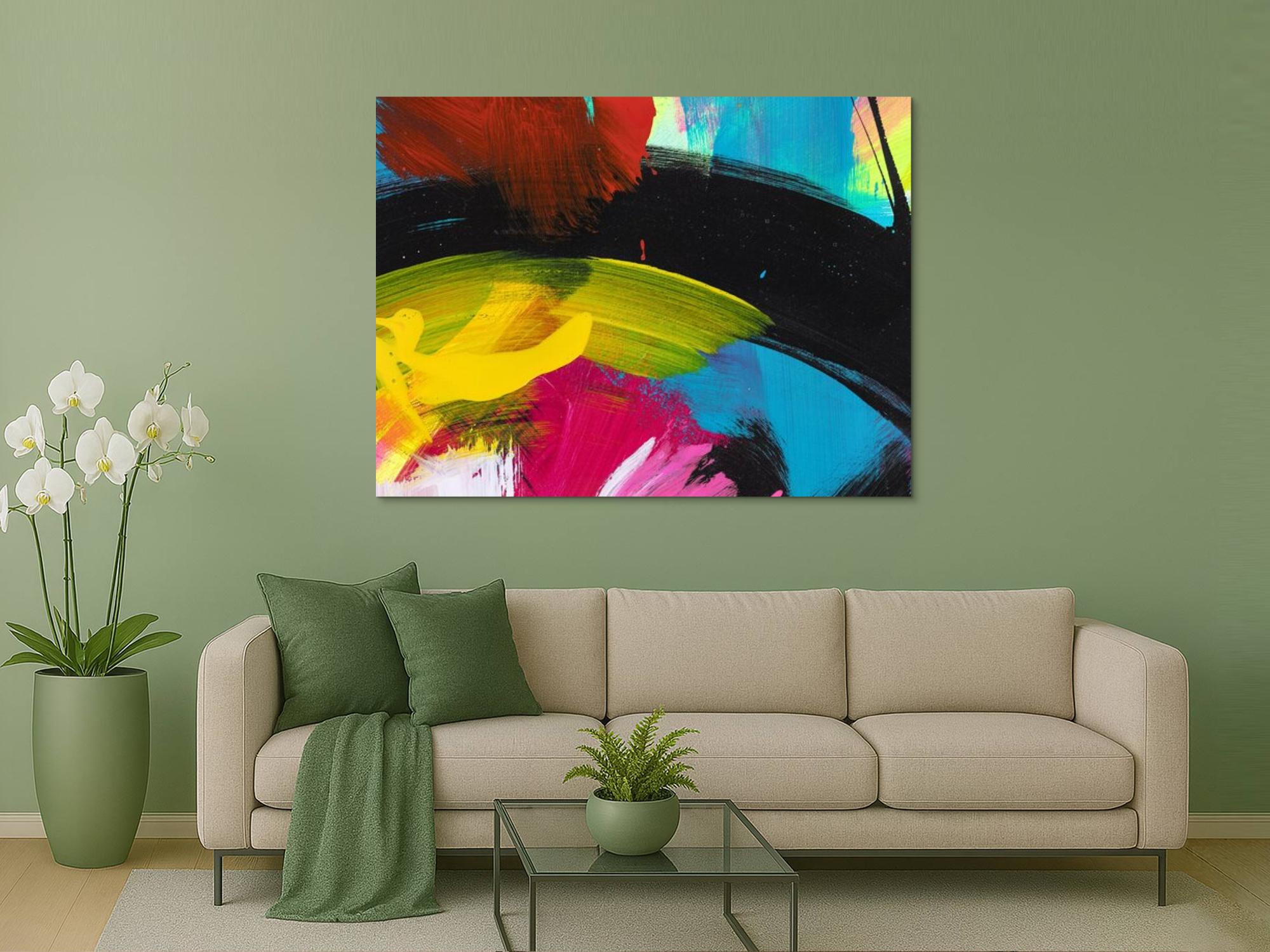 Abstraktes Bild auf Leinwand