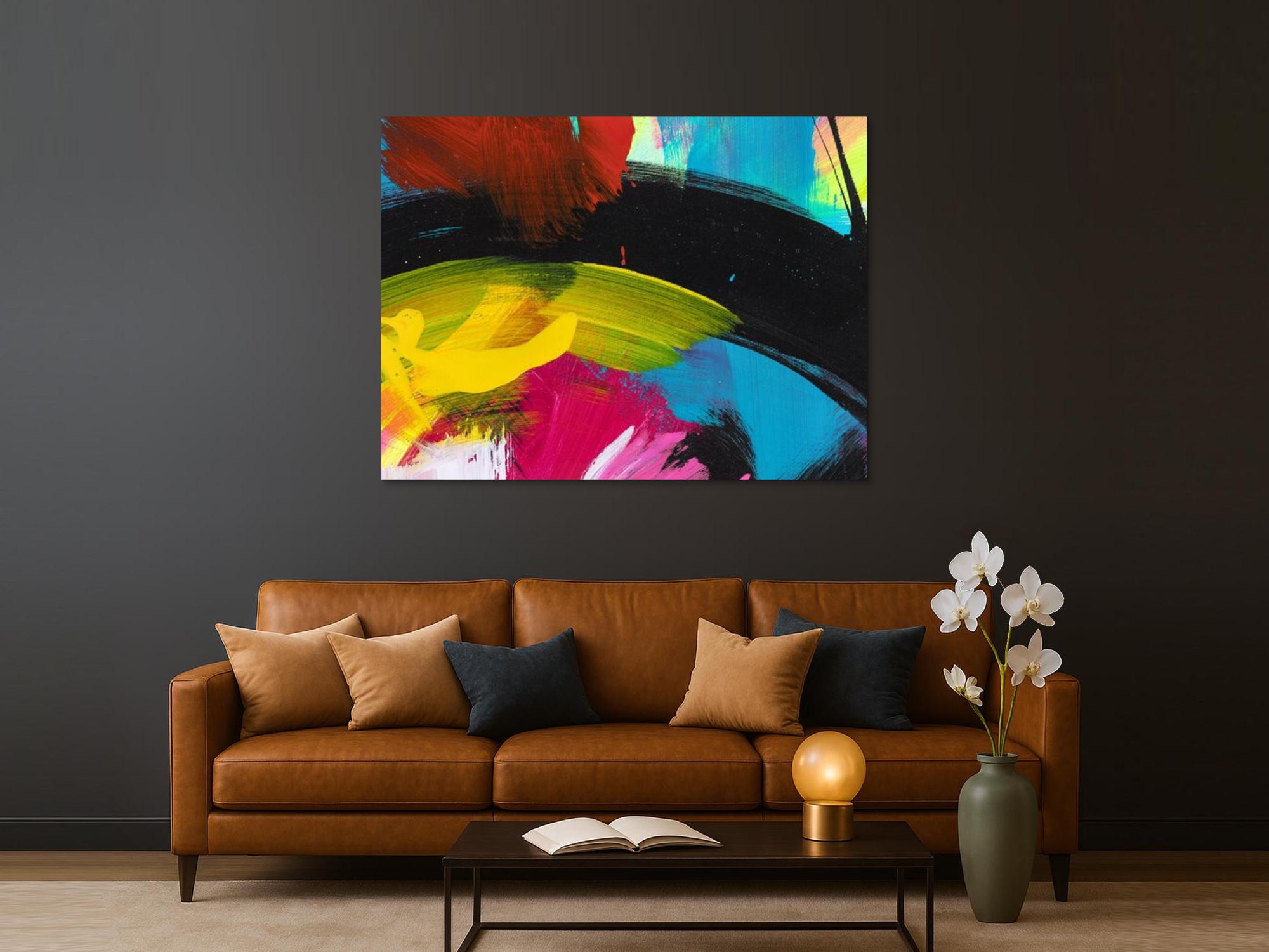 Abstraktes Bild auf Leinwand