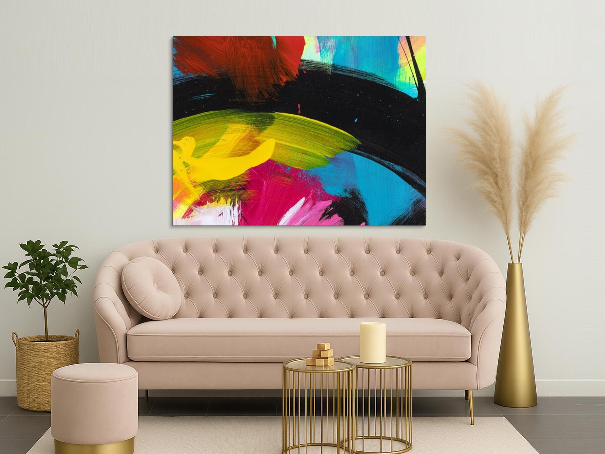 Abstraktes Bild auf Leinwand