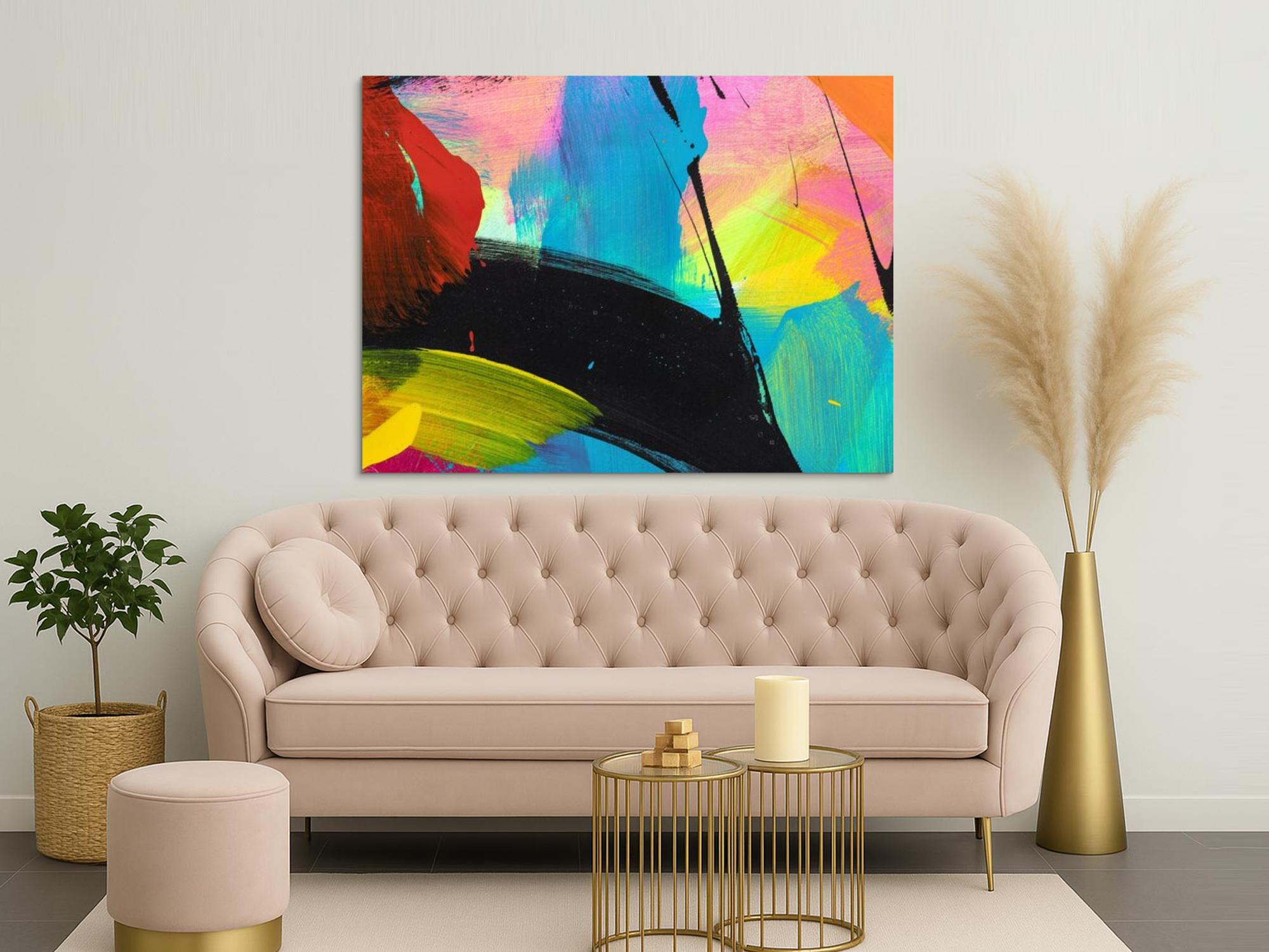 Abstraktes Bild auf Leinwand