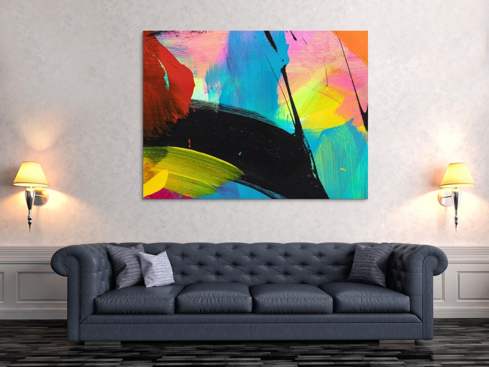 Abstraktes Bild auf Leinwand