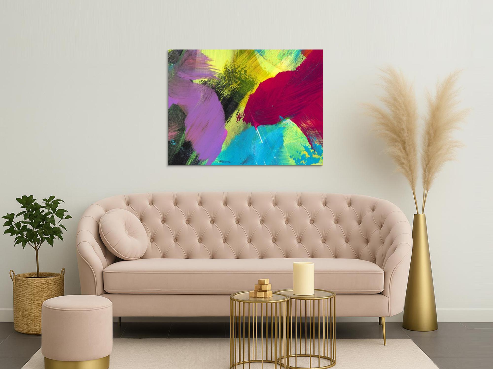 Abstraktes Bild auf Leinwand