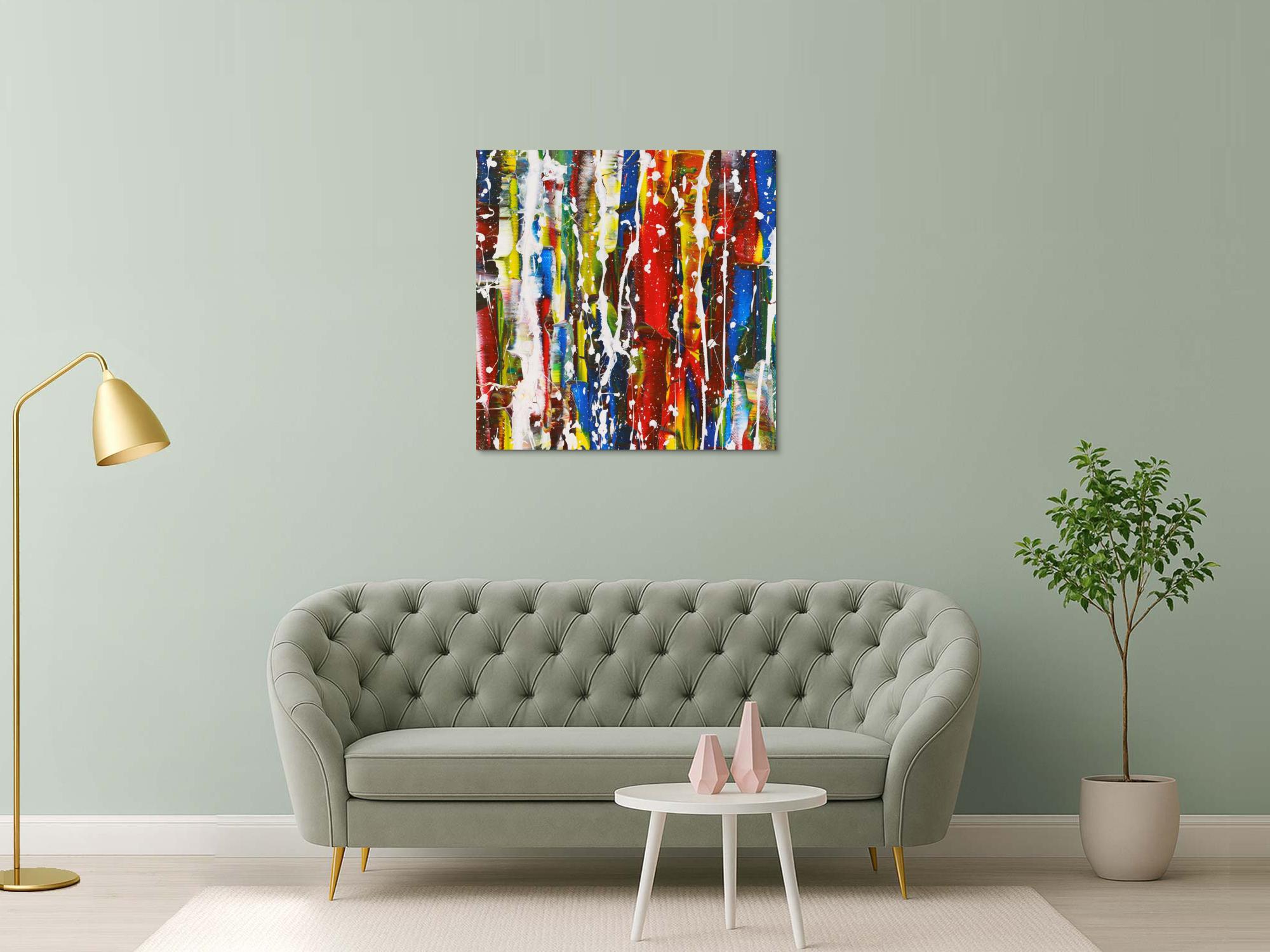 Abstraktes Bild auf Leinwand