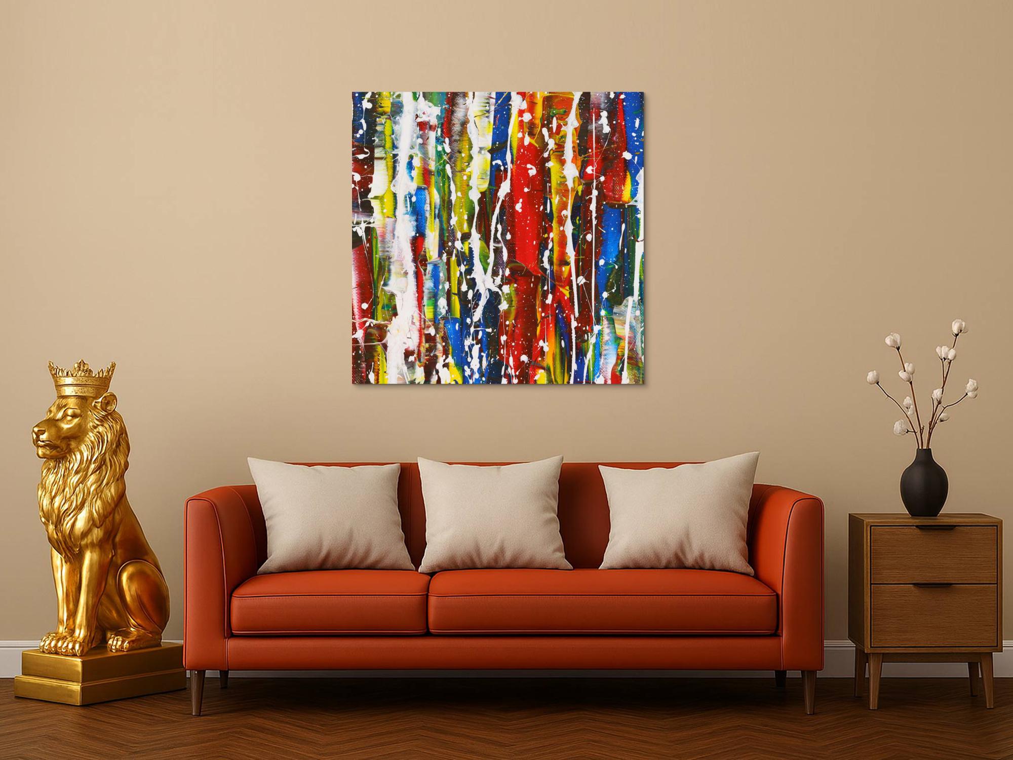 Abstraktes Bild auf Leinwand