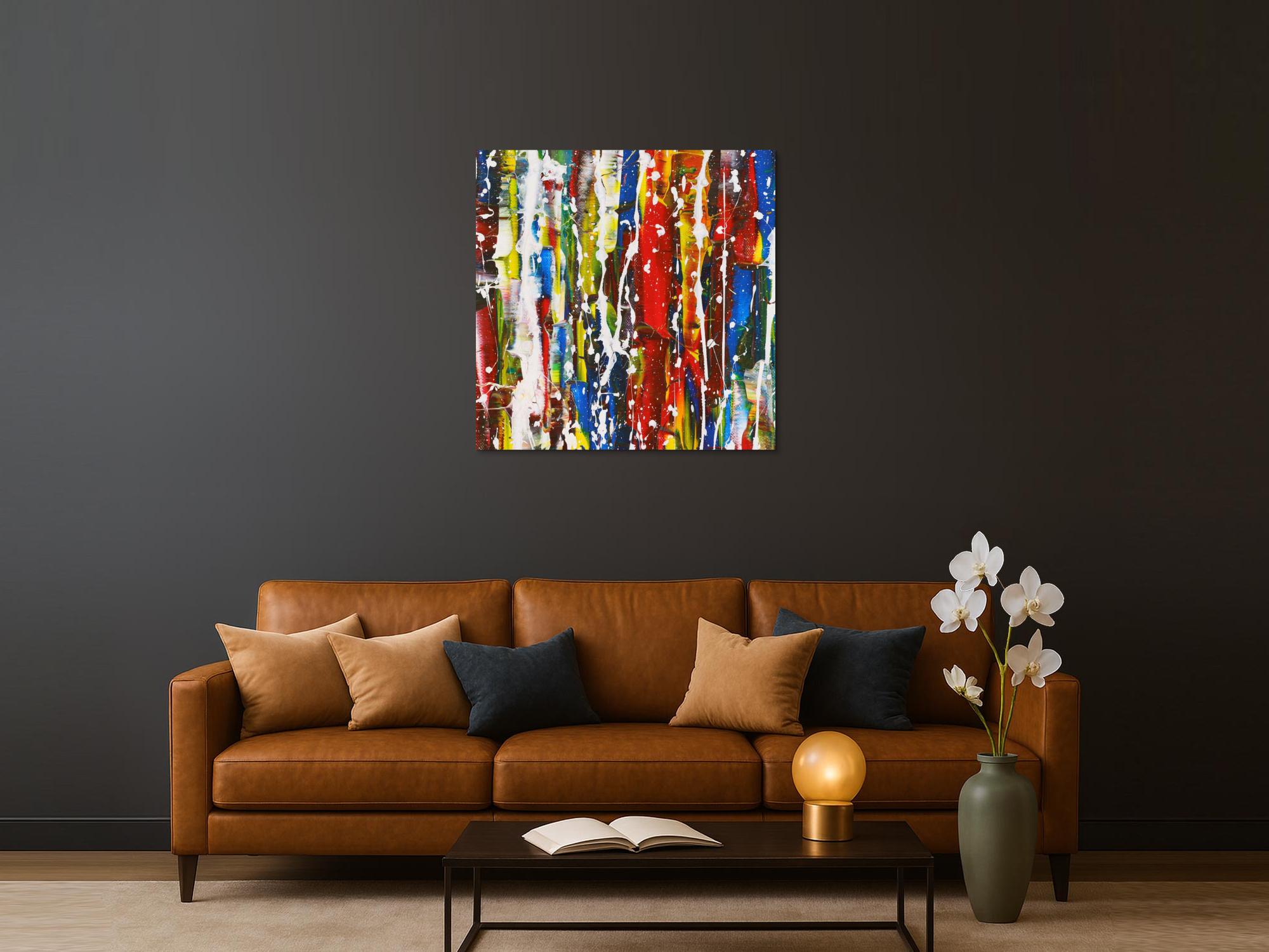 Abstraktes Bild auf Leinwand