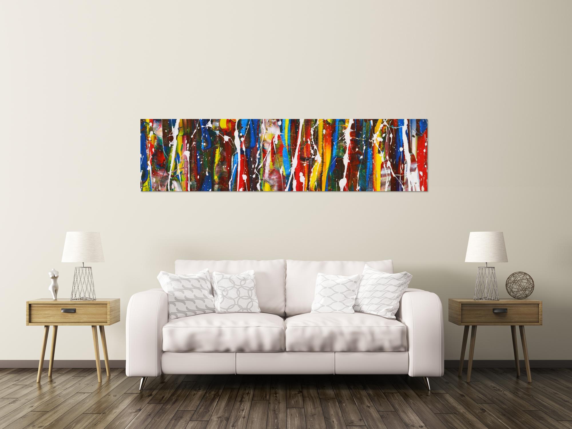 Abstraktes Bild auf Leinwand