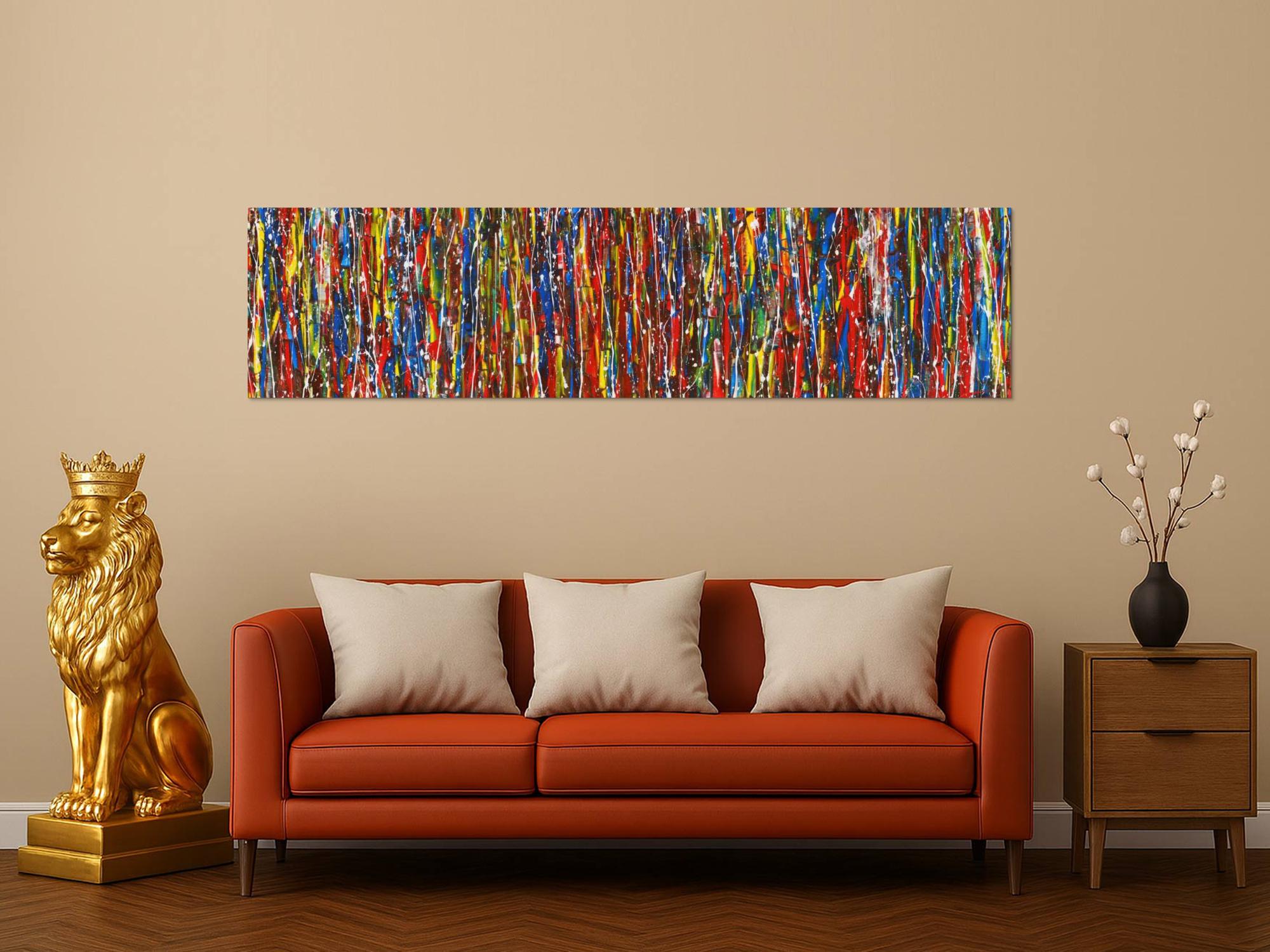 Abstraktes Bild auf Leinwand