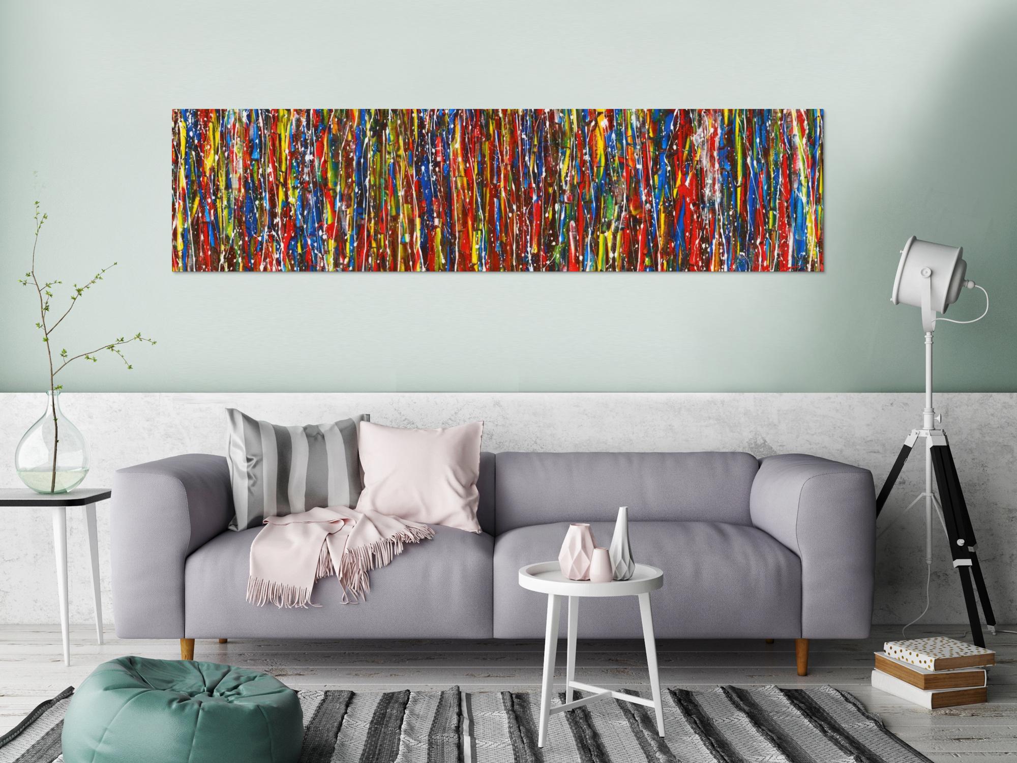 Abstraktes Bild auf Leinwand