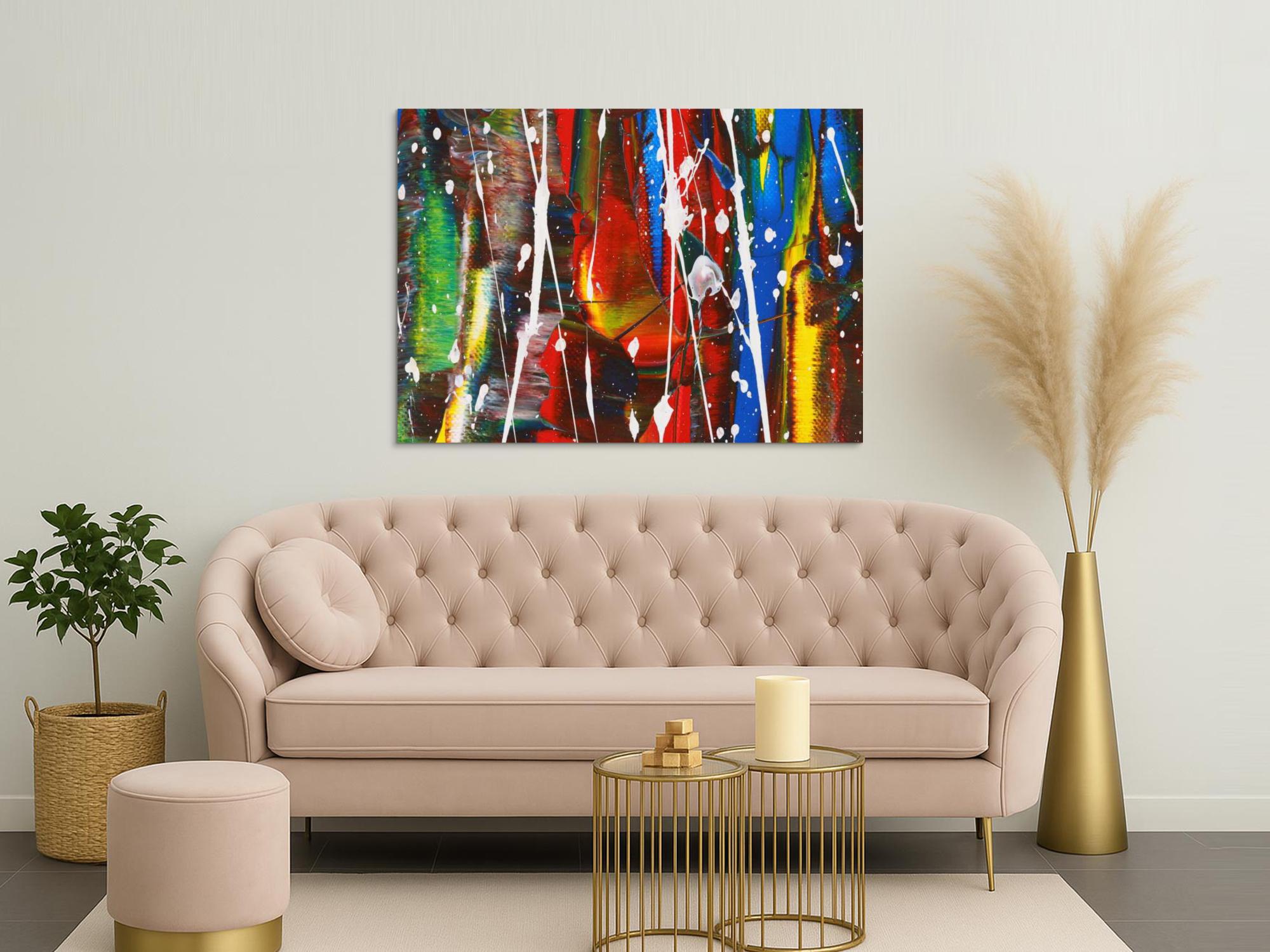 Abstraktes Bild auf Leinwand
